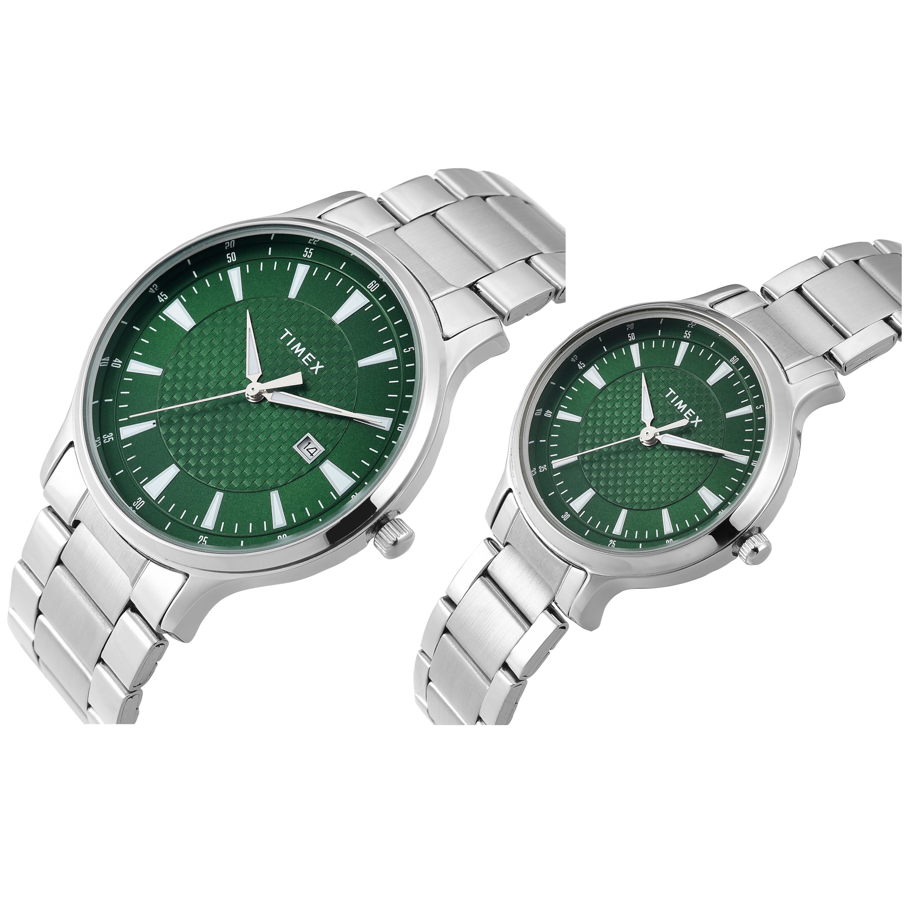 Timex Trendline Round 21mm Green Dial Analog Unisex Watch - TW00PR321 Watch Timex