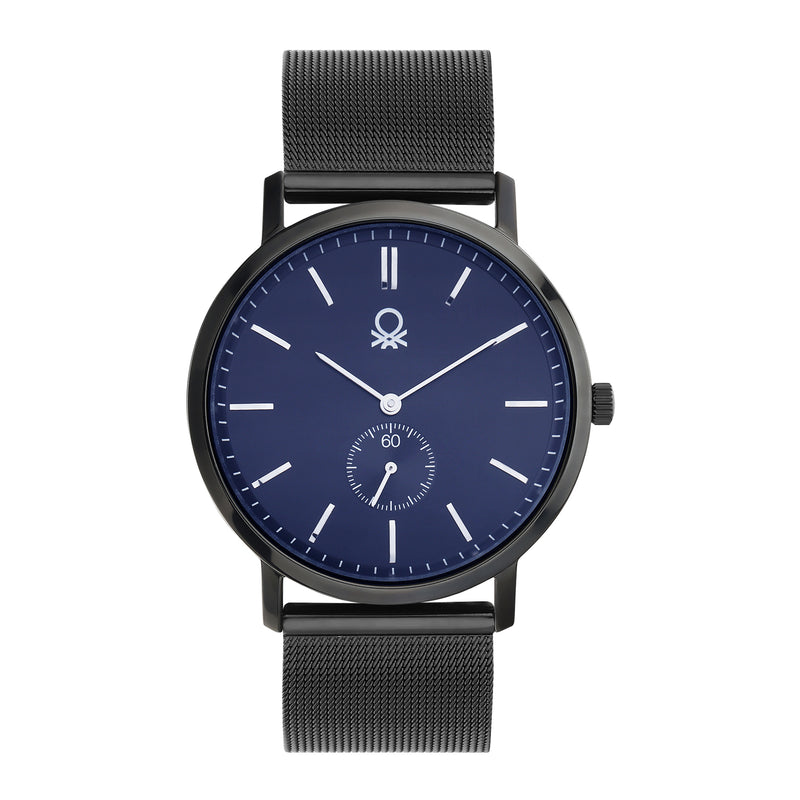 United Colors Of Benetton Blue Round Dial Quartz Analog Men Watch Watch United Colors Of Benetton