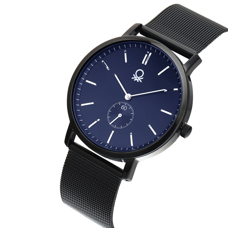 United Colors Of Benetton Blue Round Dial Quartz Analog Men Watch Watch United Colors Of Benetton