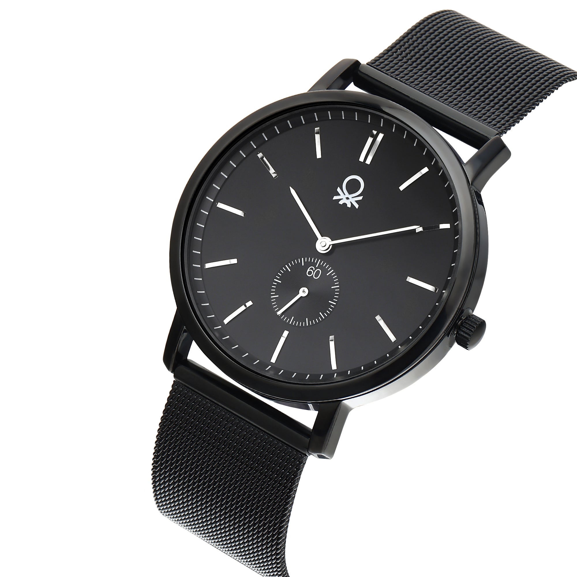 United Colors Of Benetton Black Round Dial Quartz Analog Men Watch