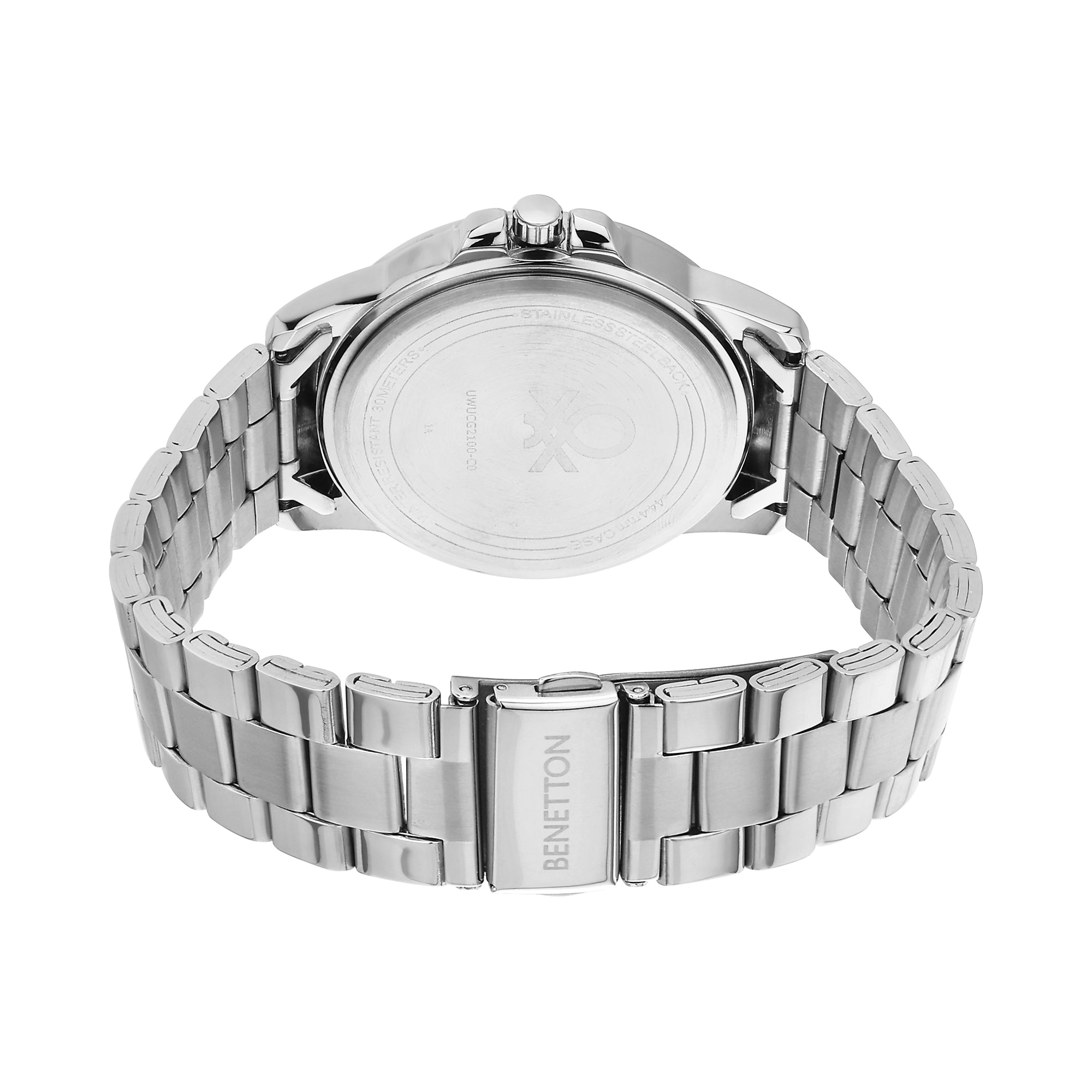United Colors Of Benetton Green Round Dial Quartz Analog Men Watch Watch United Colors Of Benetton
