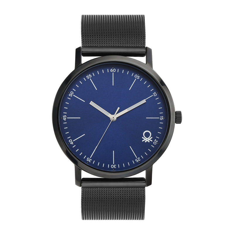 United Colors Of Benetton Blue Round Dial Quartz Analog Men Watch Watch United Colors Of Benetton