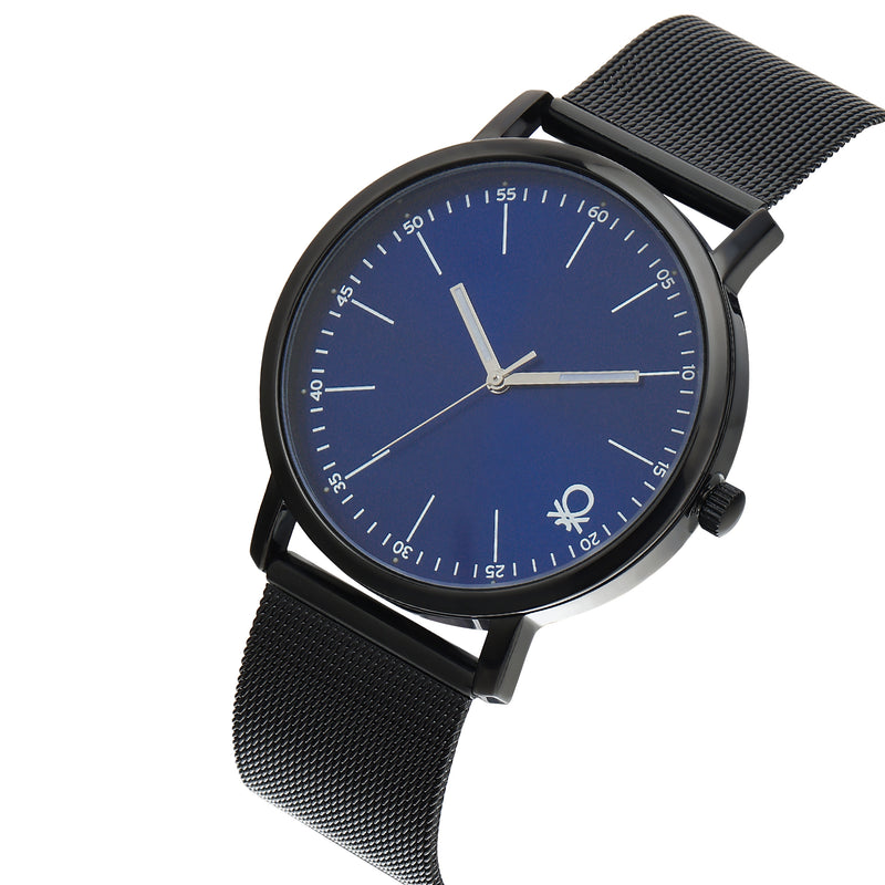 United Colors Of Benetton Blue Round Dial Quartz Analog Men Watch Watch United Colors Of Benetton