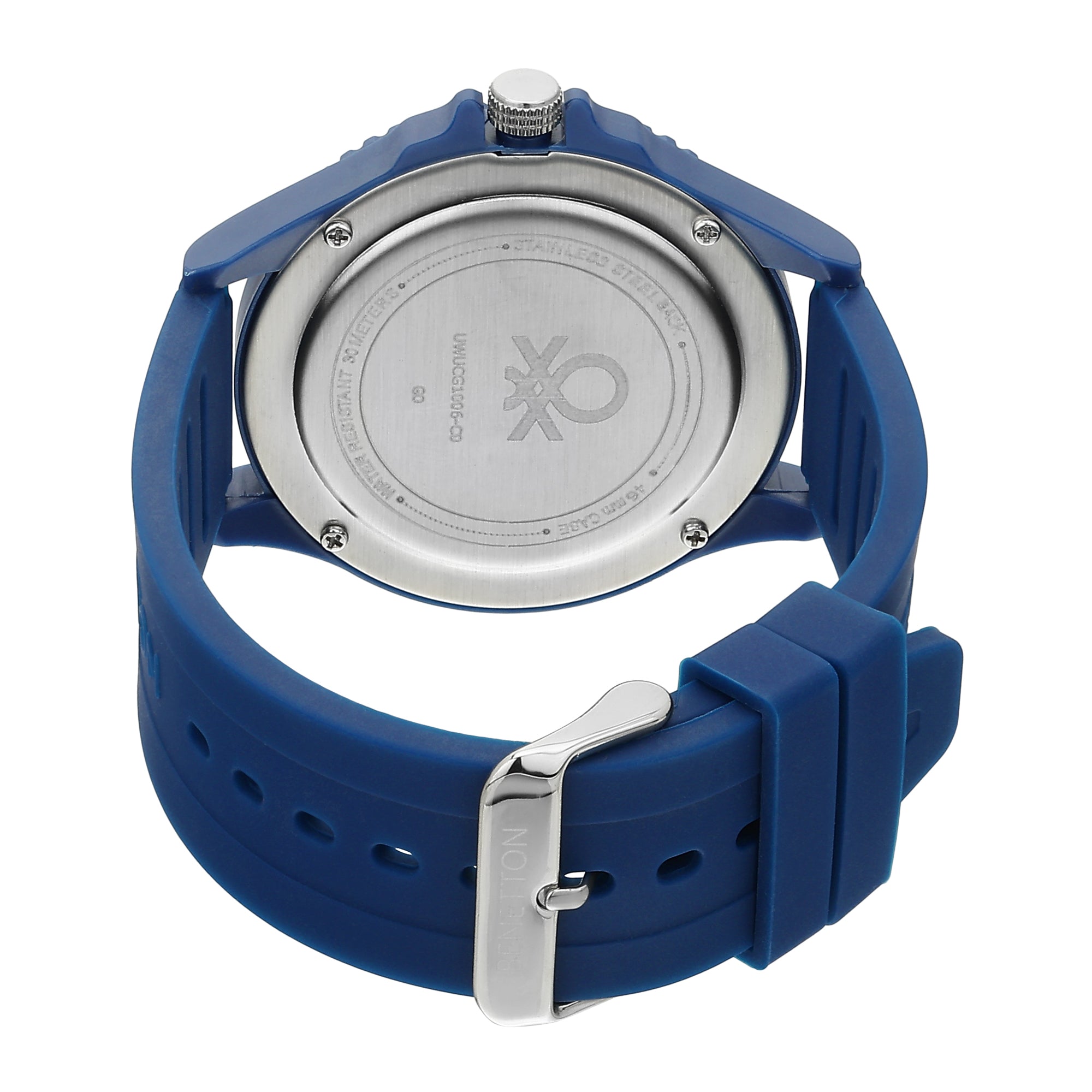 United Colors Of Benetton Blue Round Dial Quartz Analog Men Watch Watch United Colors Of Benetton