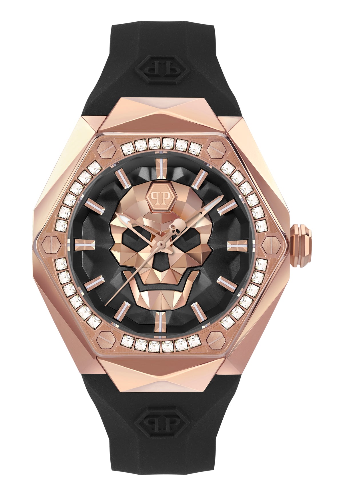 Philipp Plein Black Hexagon Dial Quartz Analog Men Watch