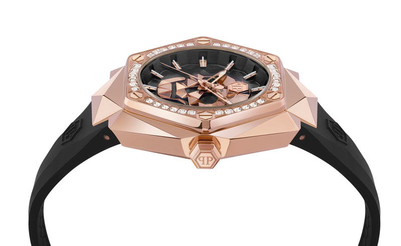 Philipp Plein Black Hexagon Dial Quartz Analog Men Watch Watch Philipp Plein
