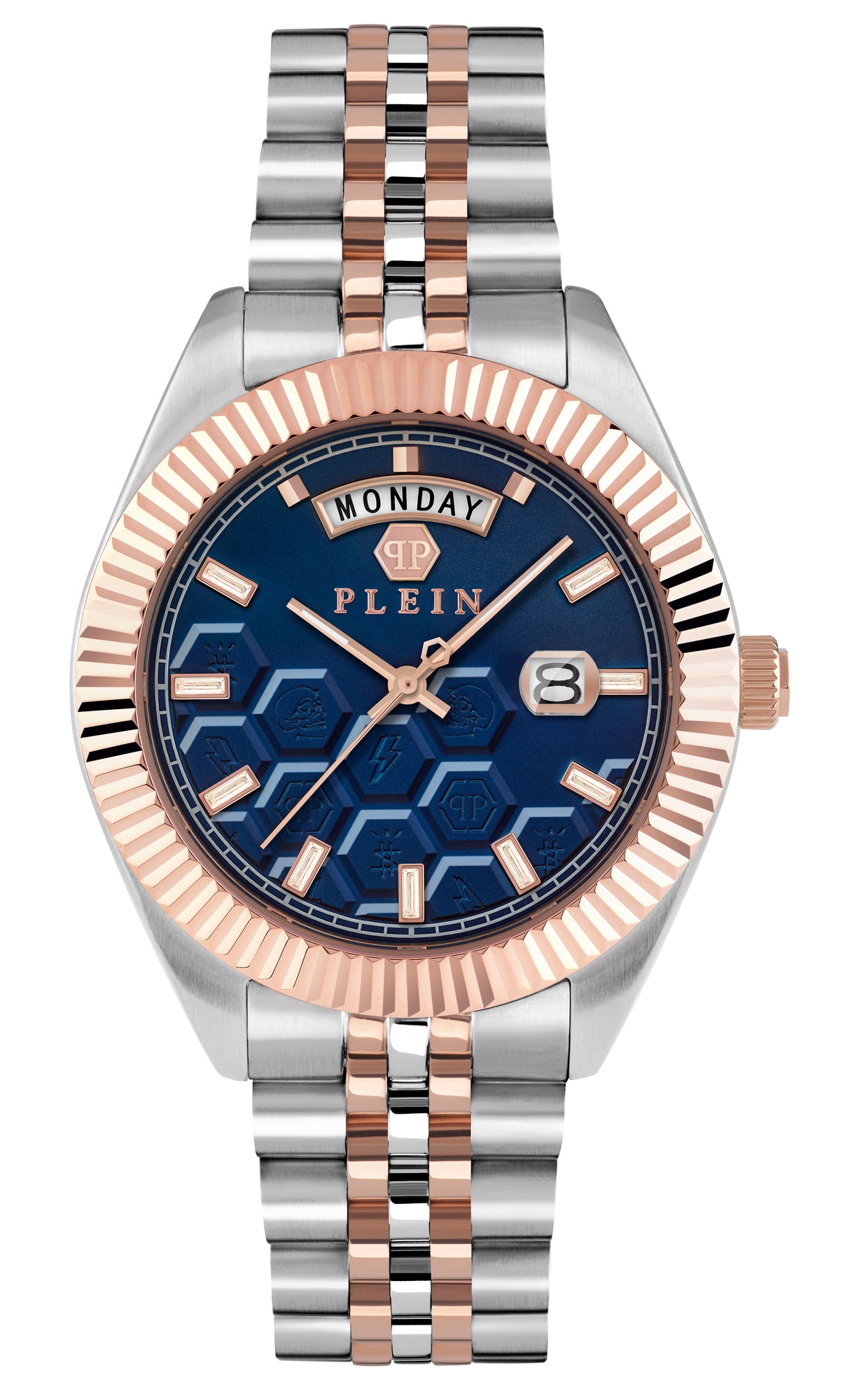 Philipp Plein PVA-Superlative DD Blue Round Dial Quartz Analog Men Watch Watch Philipp Plein