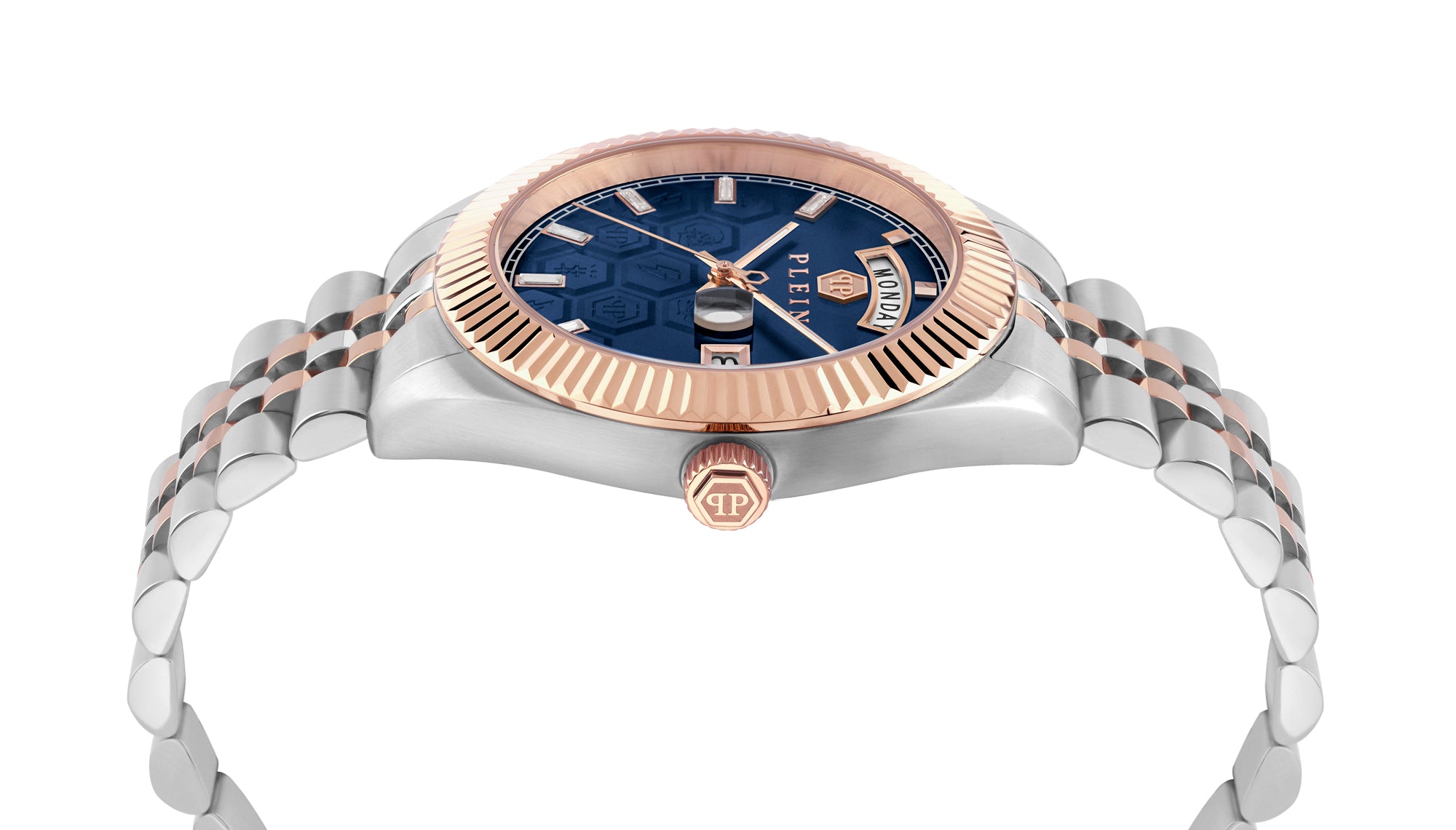 Philipp Plein PVA-Superlative DD Blue Round Dial Quartz Analog Men Watch Watch Philipp Plein