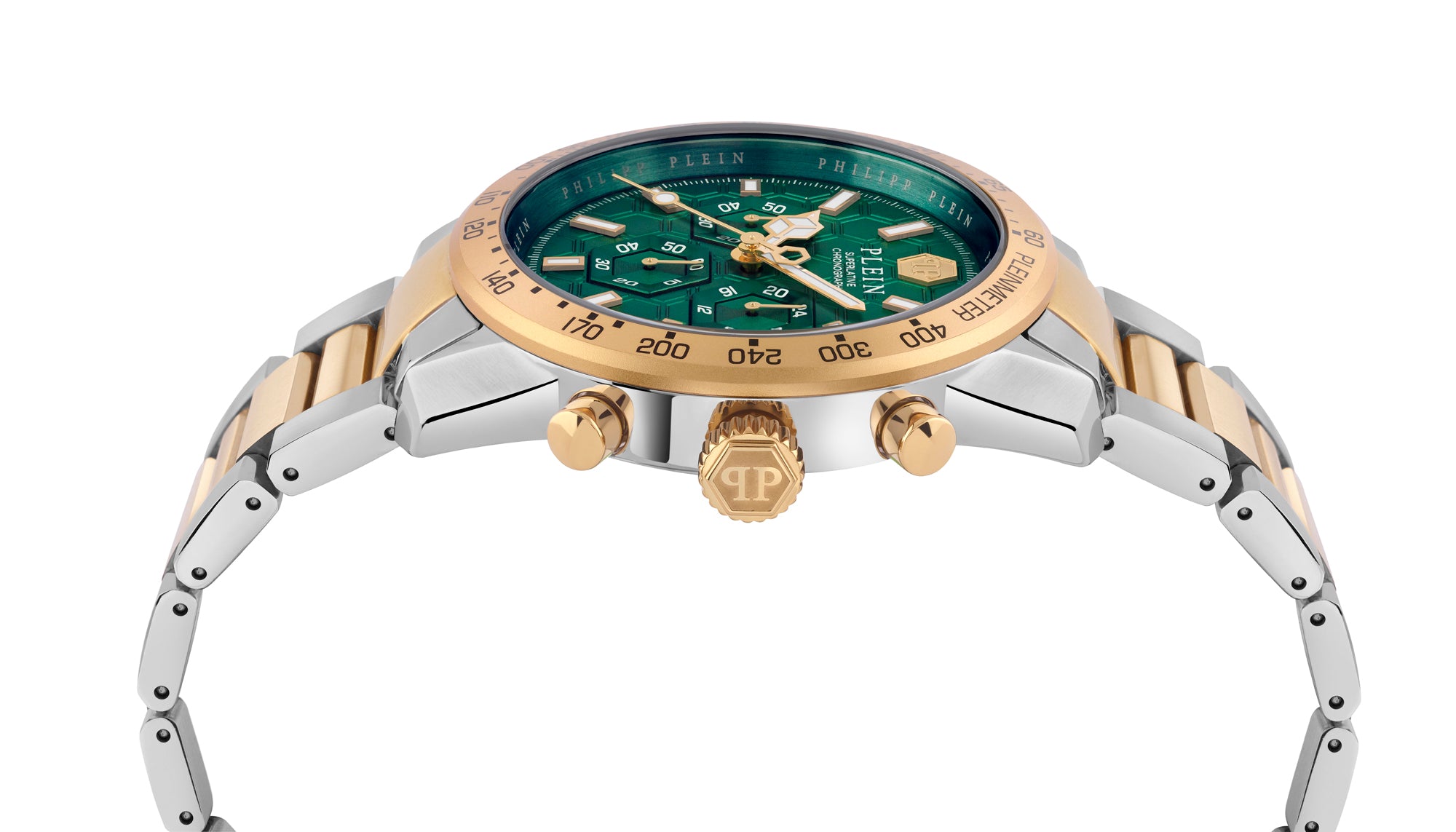 Philipp Plein Green Round Dial Quartz Analog Men Watch