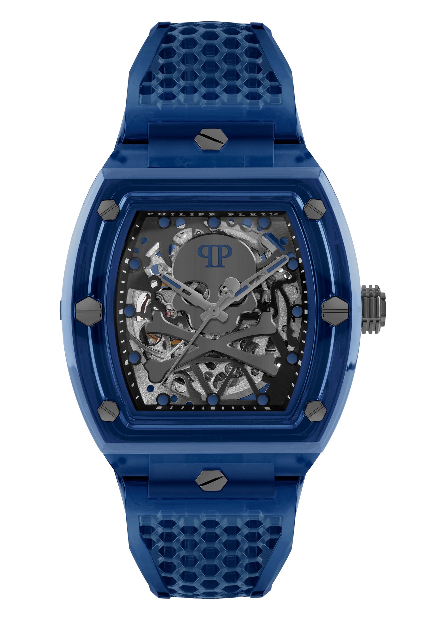 Philipp Plein The Skeleton Grey Tonneau Quartz Men Watch Watch Philipp Plein