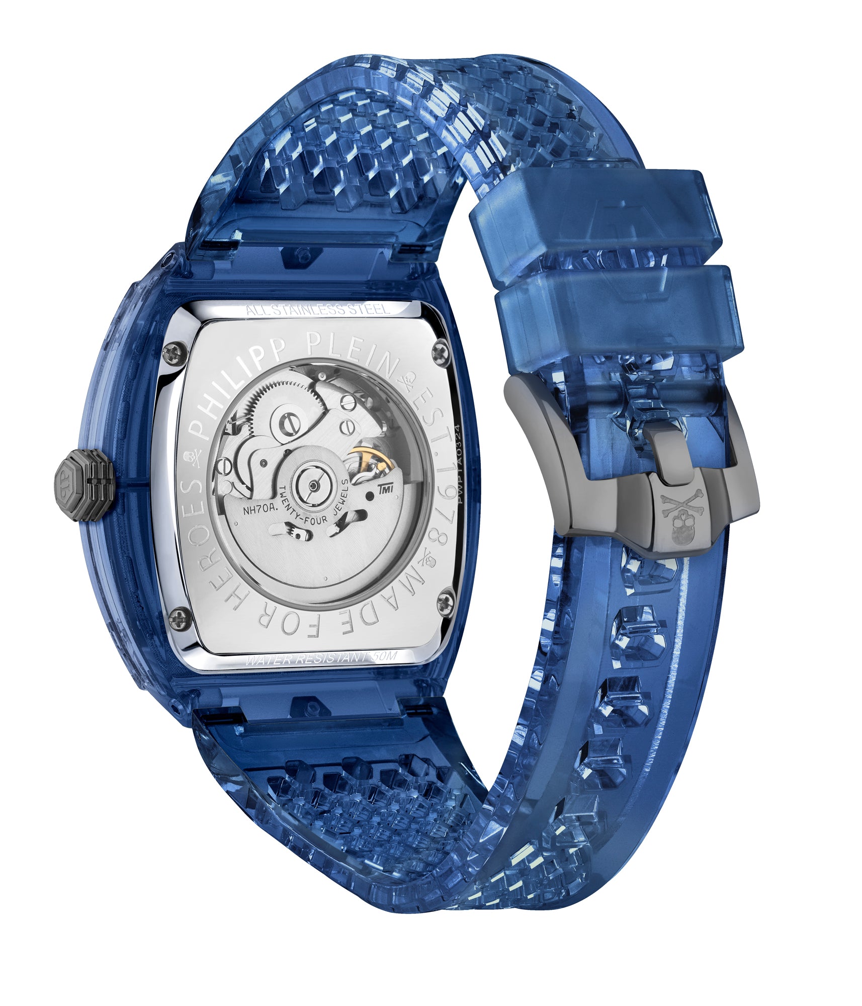 Philipp Plein The Skeleton Grey Tonneau Quartz Men Watch Watch Philipp Plein