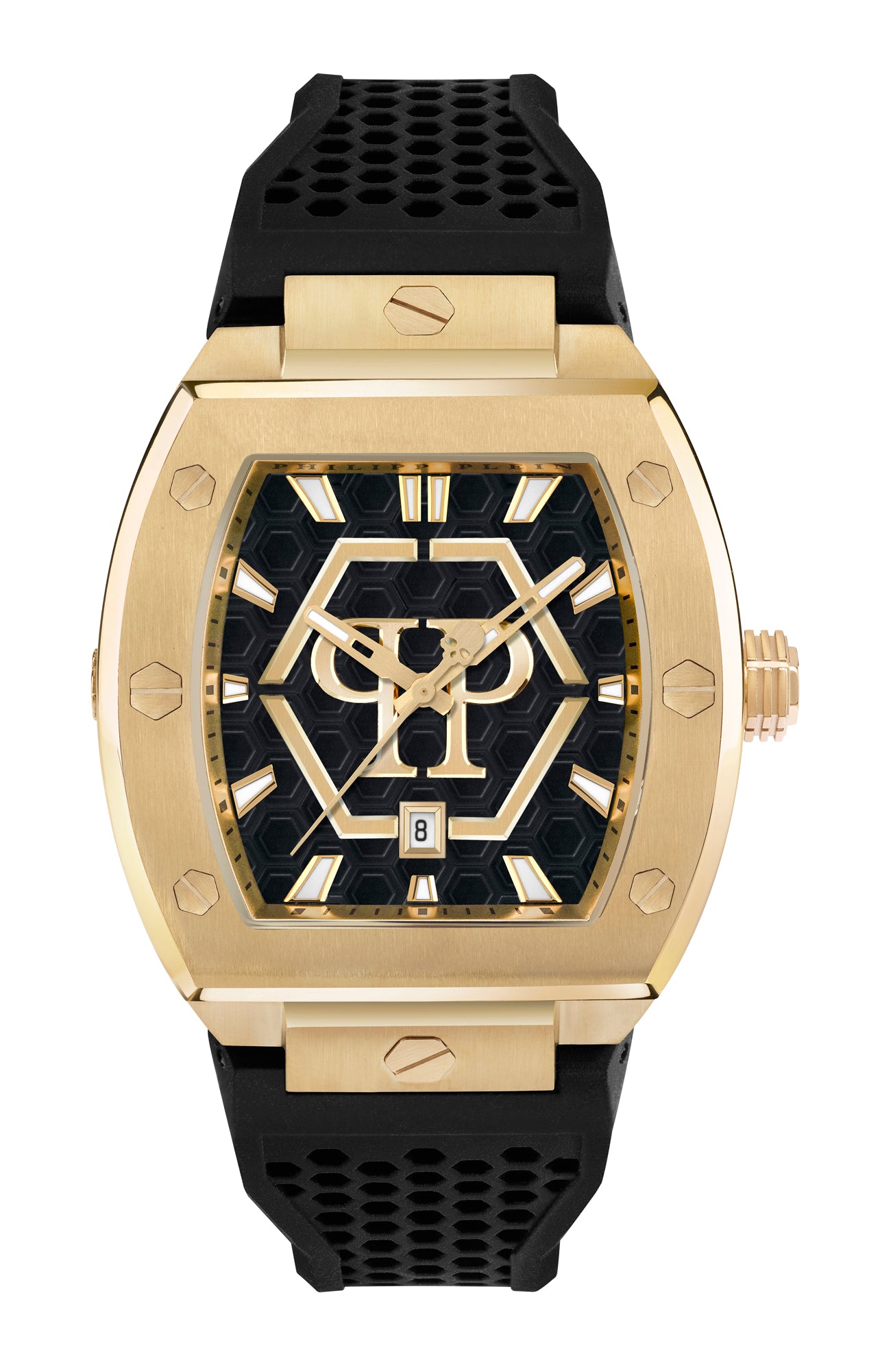 Philipp Plein Black Tonneau Dial Quartz Analog Men Watch