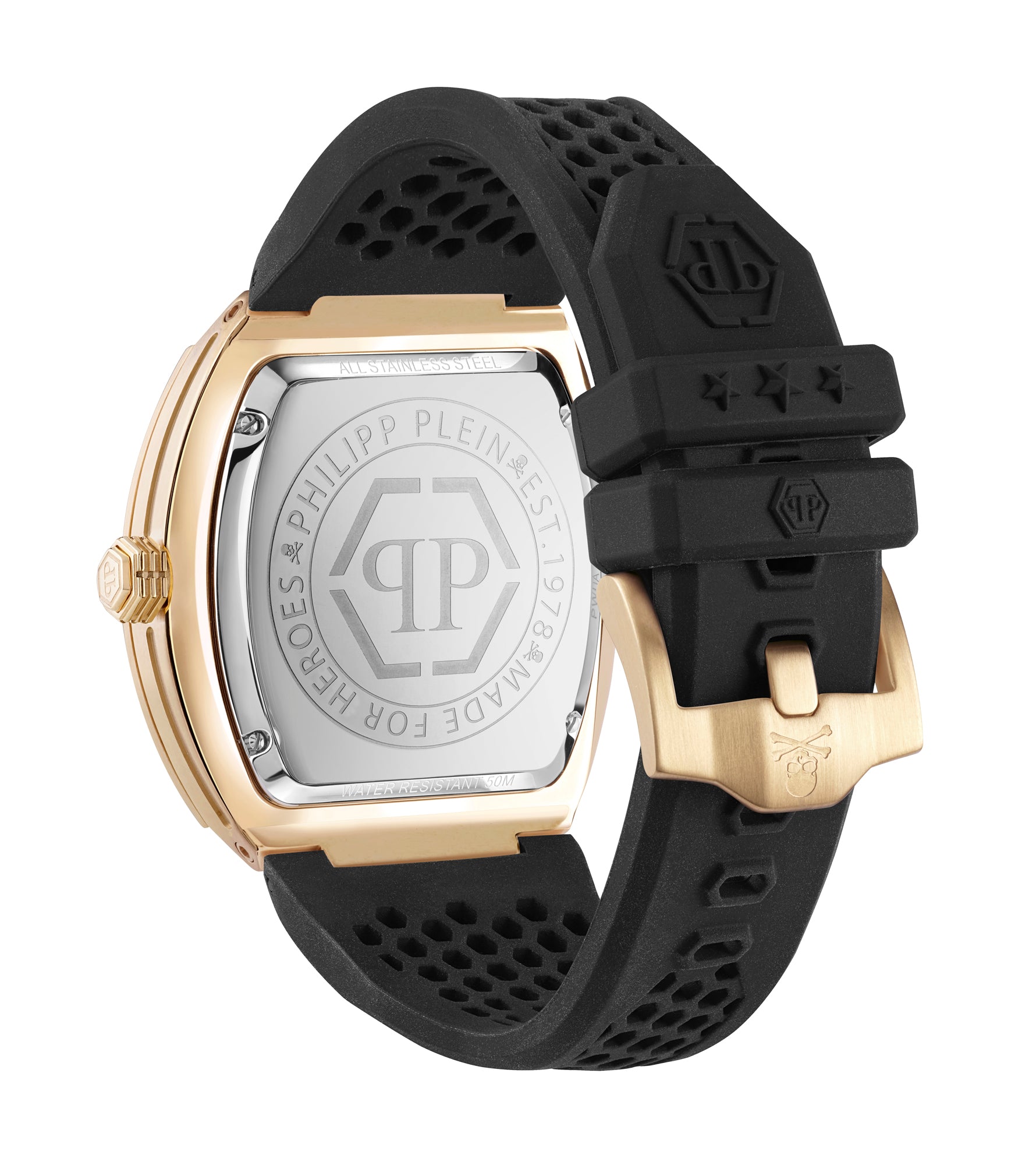 Philipp Plein Black Tonneau Dial Quartz Analog Men Watch Watch Philipp Plein