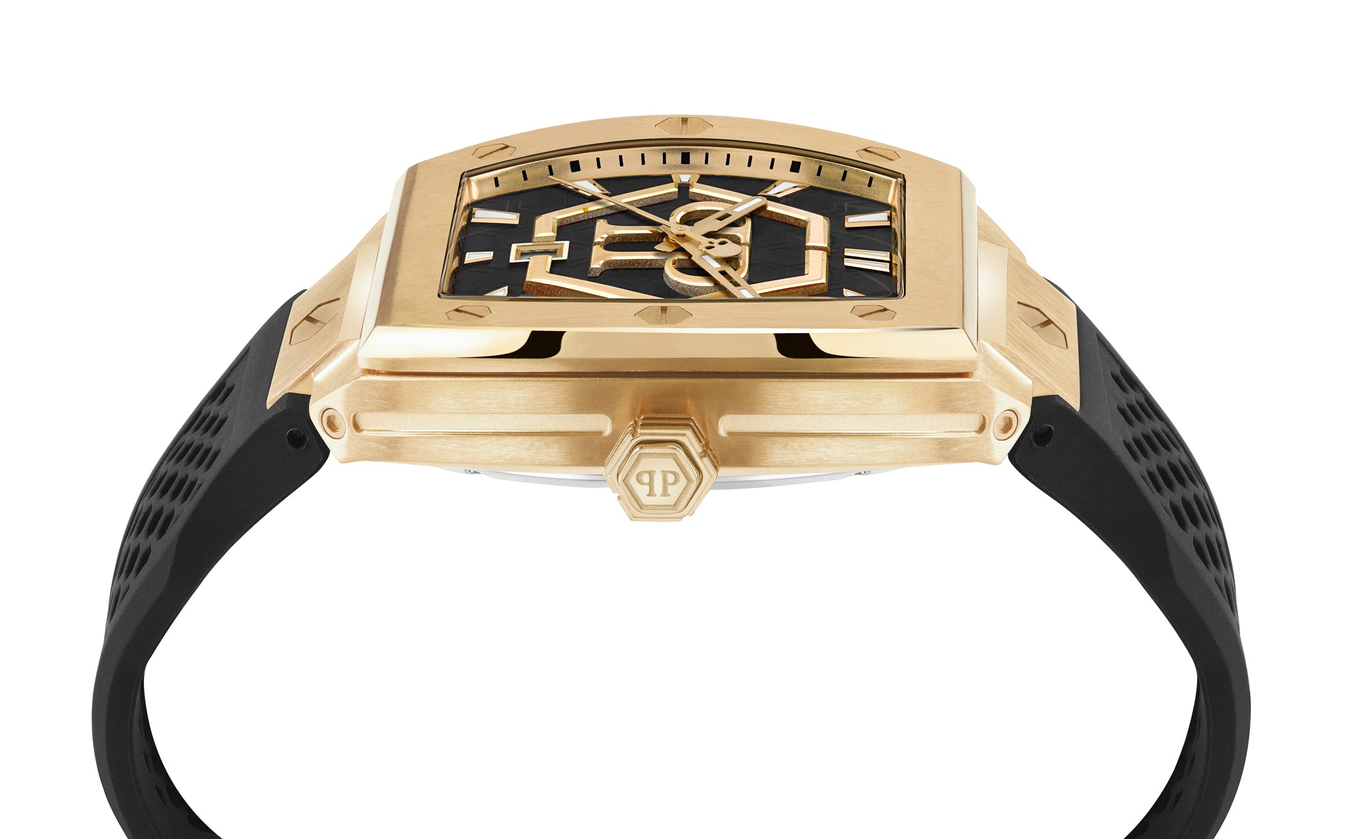Philipp Plein Black Tonneau Dial Quartz Analog Men Watch Watch Philipp Plein
