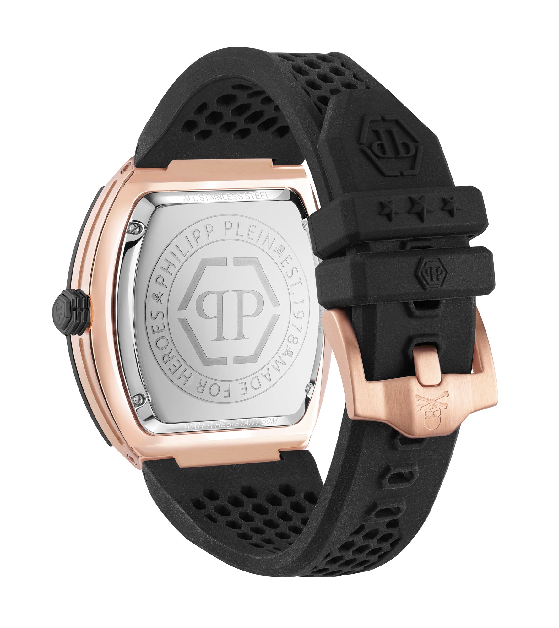 Philipp Plein Black Tonneau Dial Quartz Analog Men Watch Watch Philipp Plein