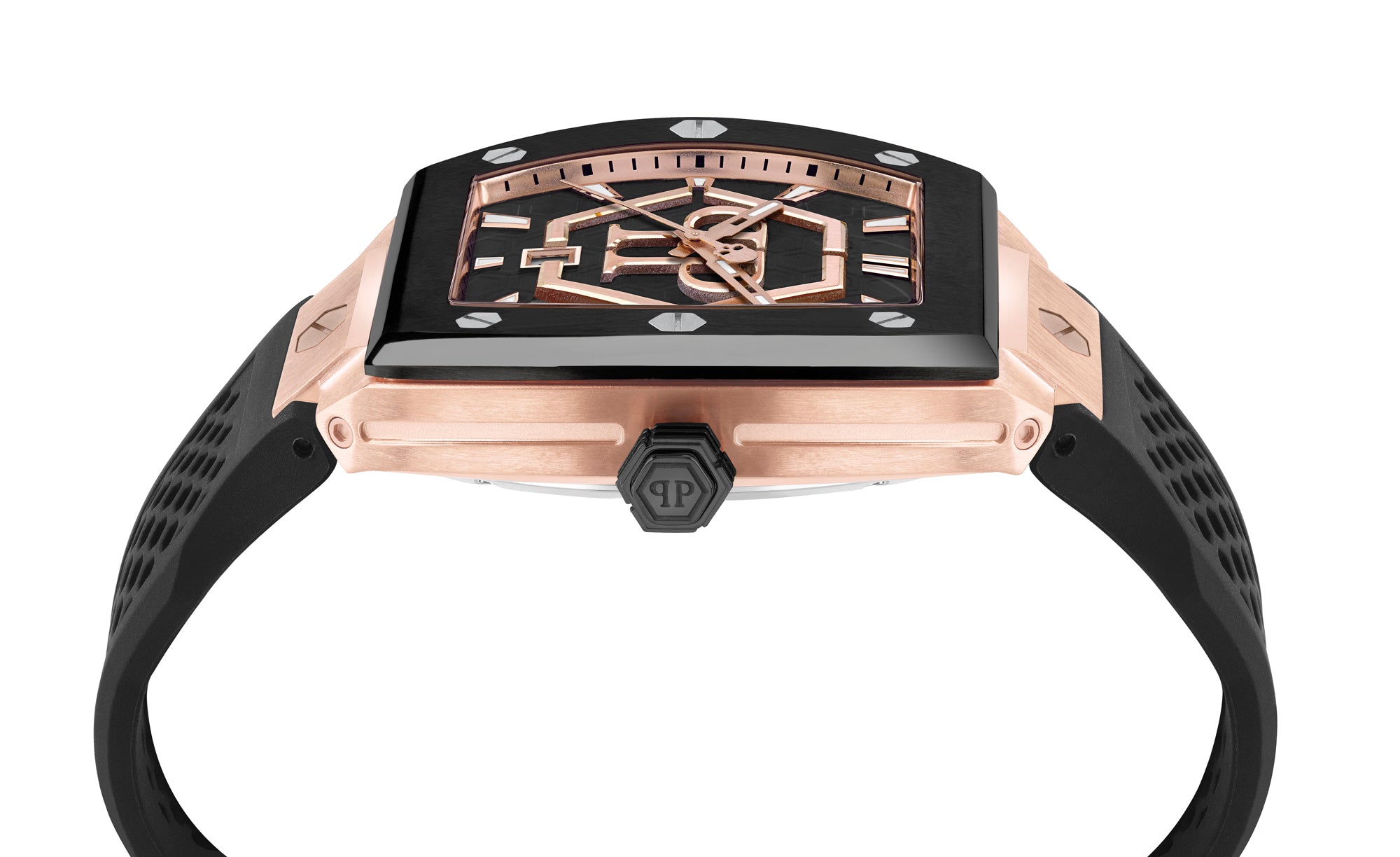 Philipp Plein Black Tonneau Dial Quartz Analog Men Watch