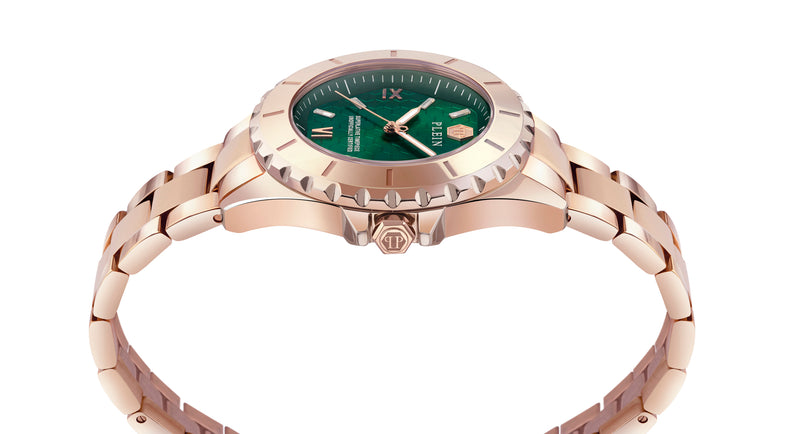 Philipp Plein Green Round Dial Quartz Analog Women Watch Watch Philipp Plein