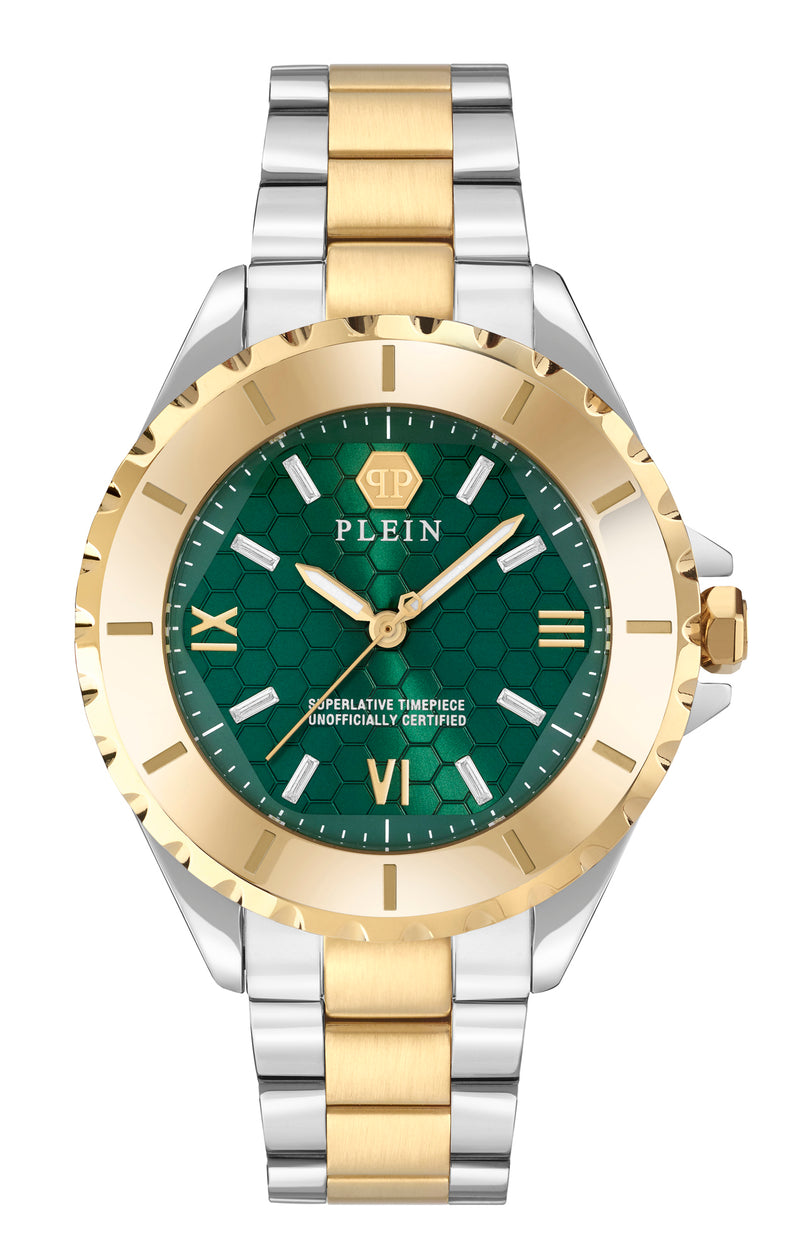 Philipp Plein Green Round Dial Quartz Analog Women Watch Watch Philipp Plein