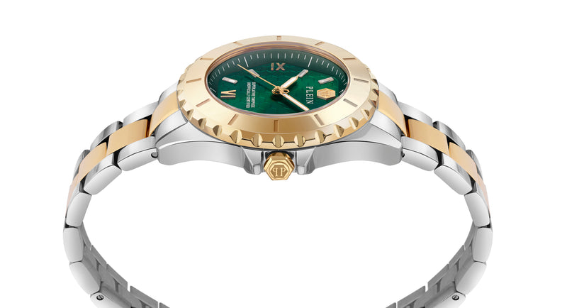 Philipp Plein Green Round Dial Quartz Analog Women Watch Watch Philipp Plein