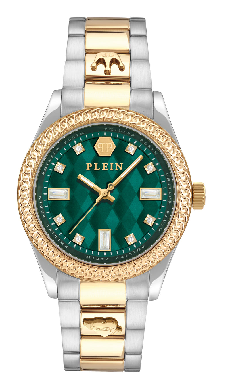 Philipp Plein Green Round Dial Quartz Analog Women Watch Watch Philipp Plein