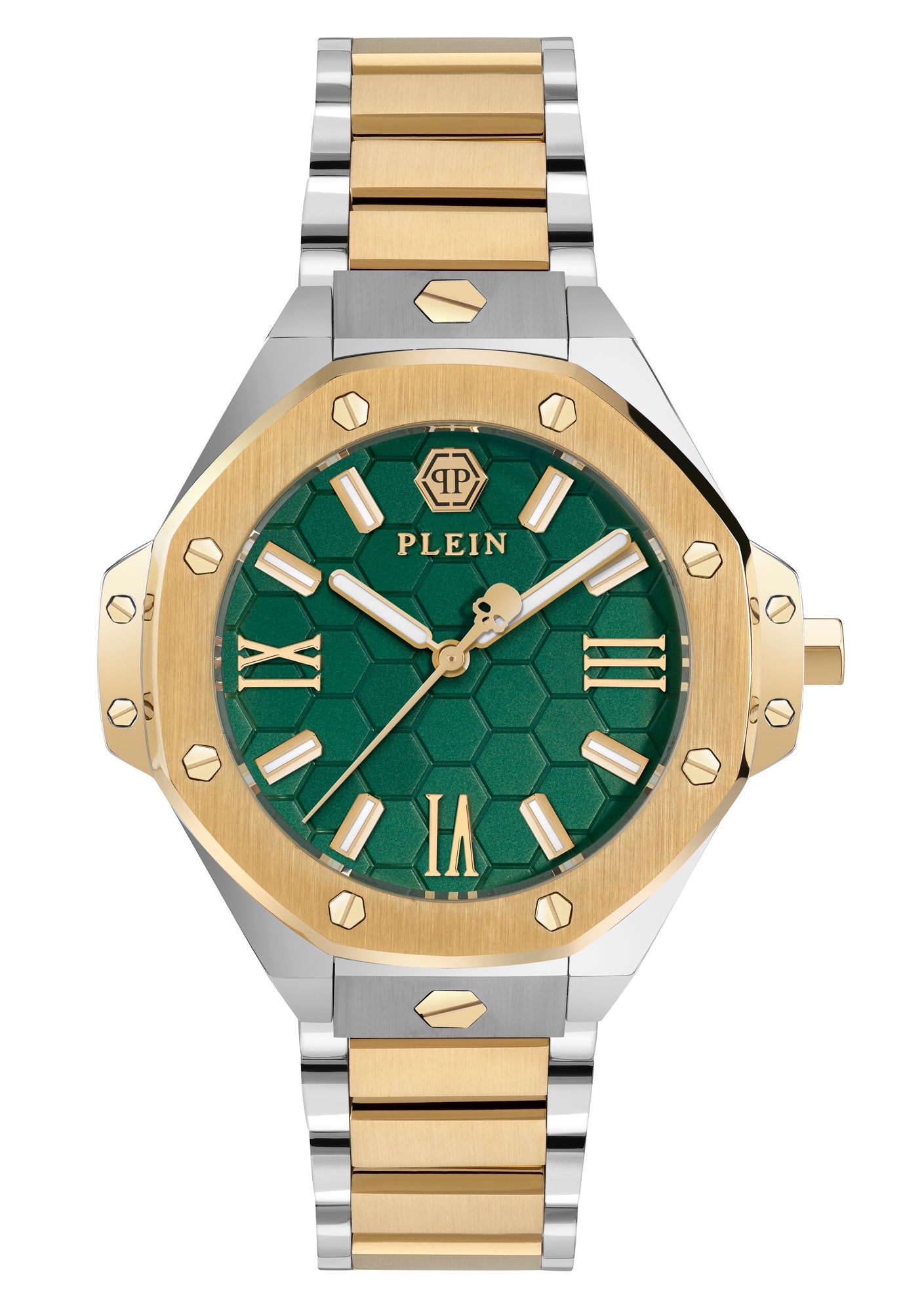 Philipp Plein BDA-Plein Green Hexagon Dial Quartz Analog Women Watch