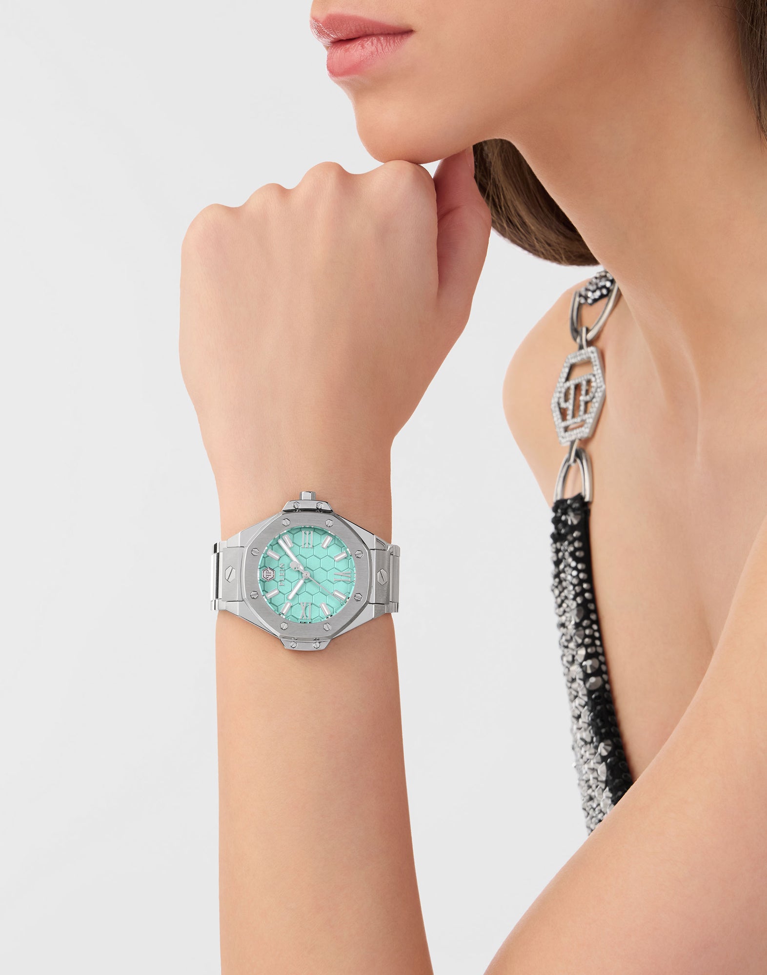 Philipp Plein Plein Lady Royal Green Octagonal Quartz Women Watch