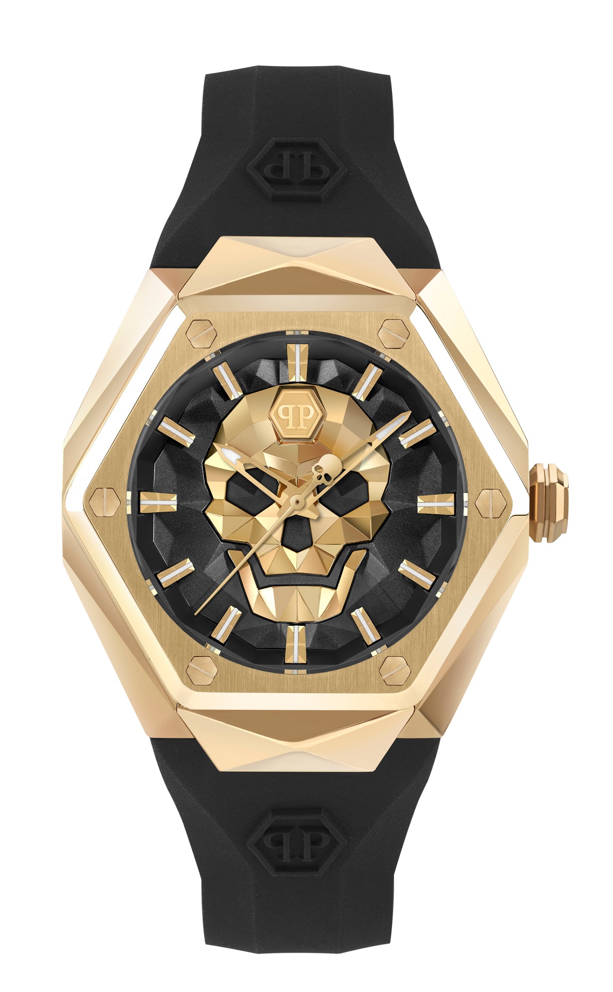 Philipp Plein The Skull Spikes Lady Black Hexagonal Quartz Women Watch Watch Philipp Plein