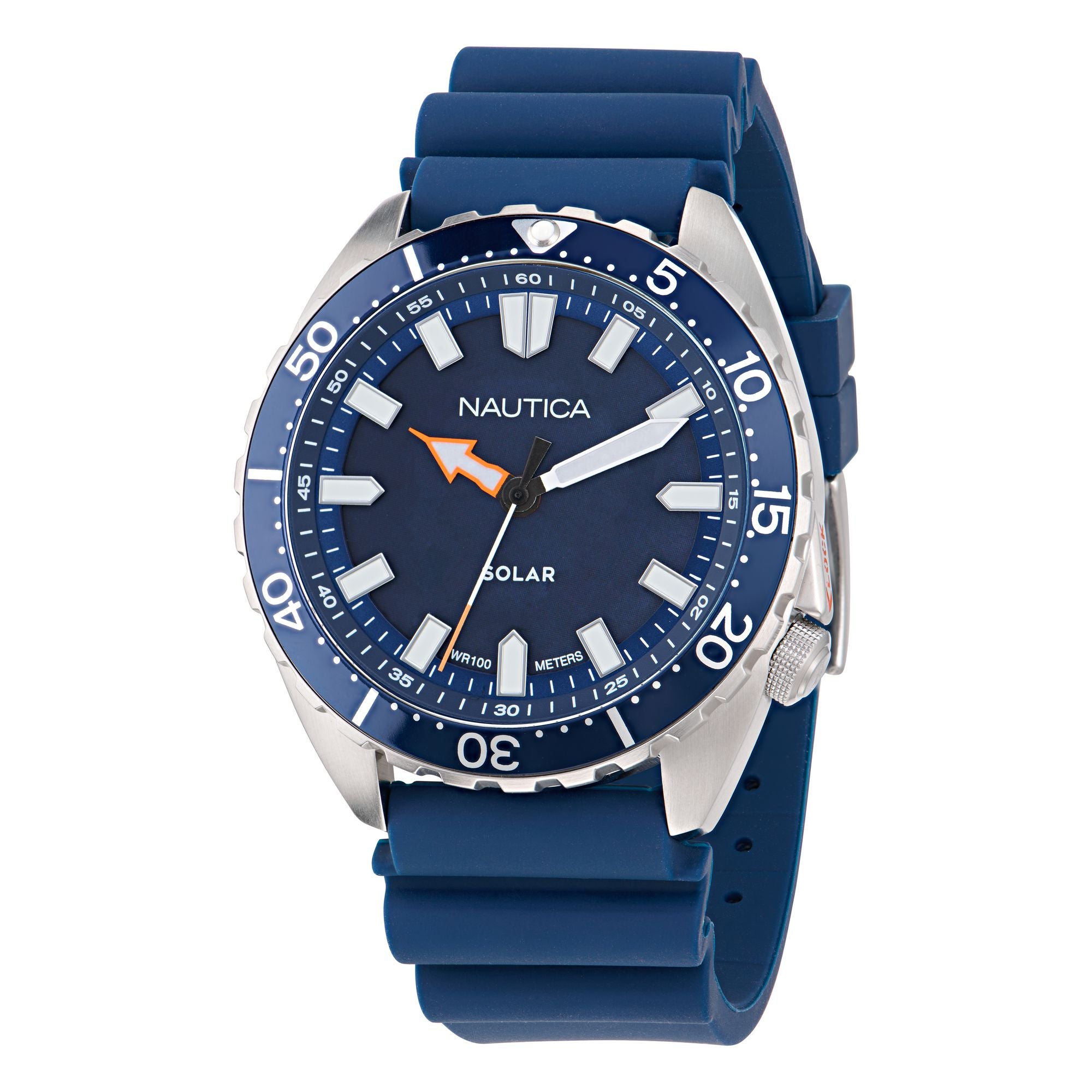 Nautica Vintage Blue Round Dial Quartz Analog Men Watch Watch Nautica
