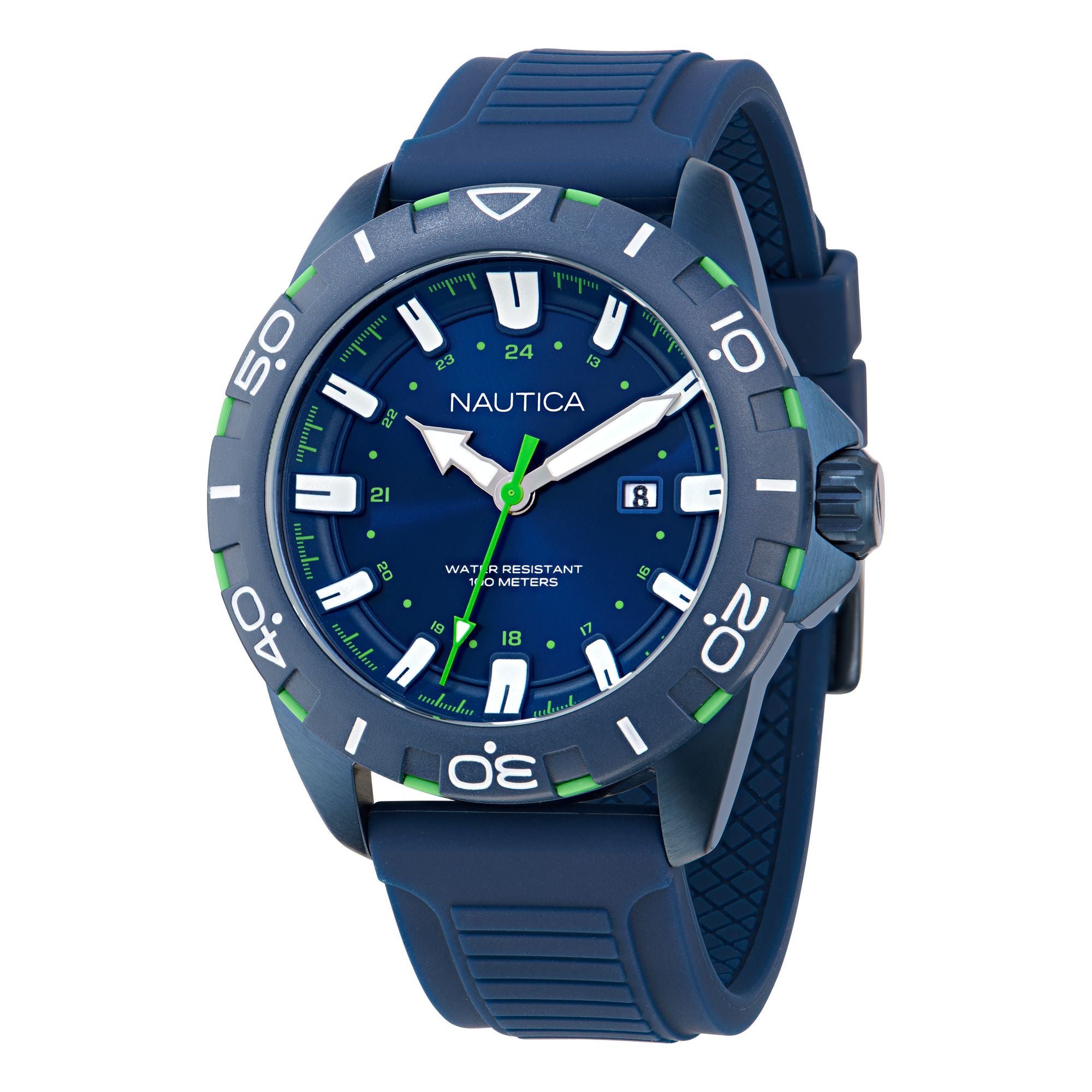 Nautica NSR Blue Round Dial Quartz Analog Men Watch Watch Nautica