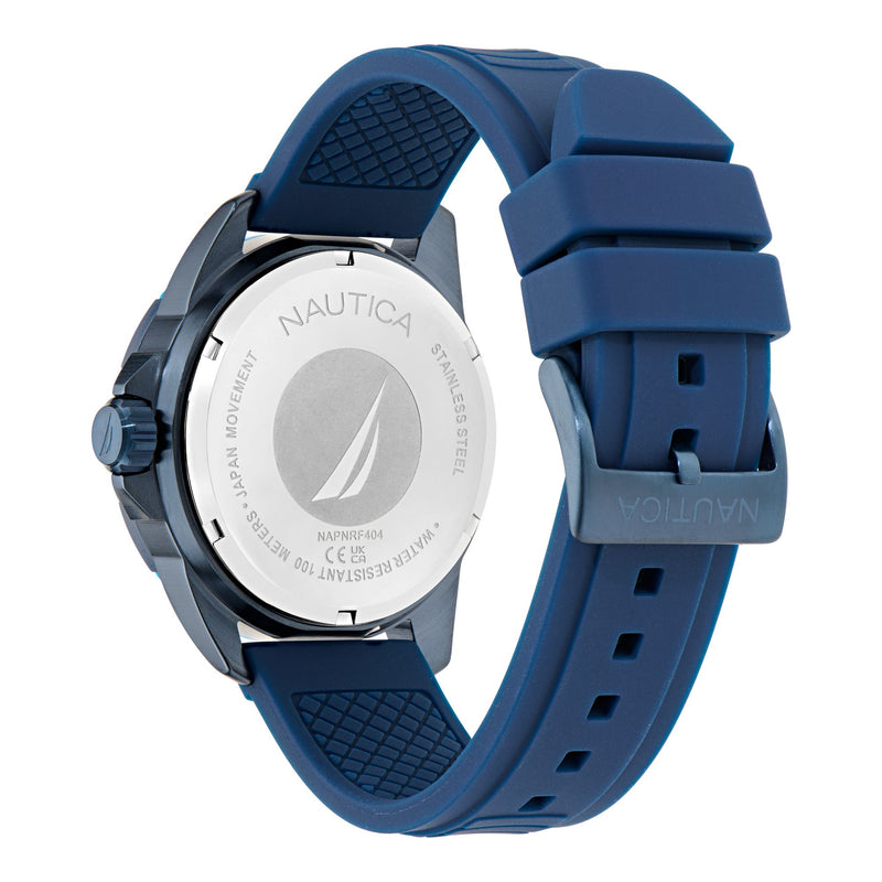 Nautica NSR Blue Round Dial Quartz Analog Men Watch Watch Nautica