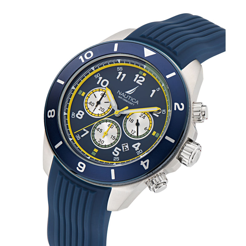 Nautica One Blue Round Dial Quartz Analog Men Watch Watch Nautica