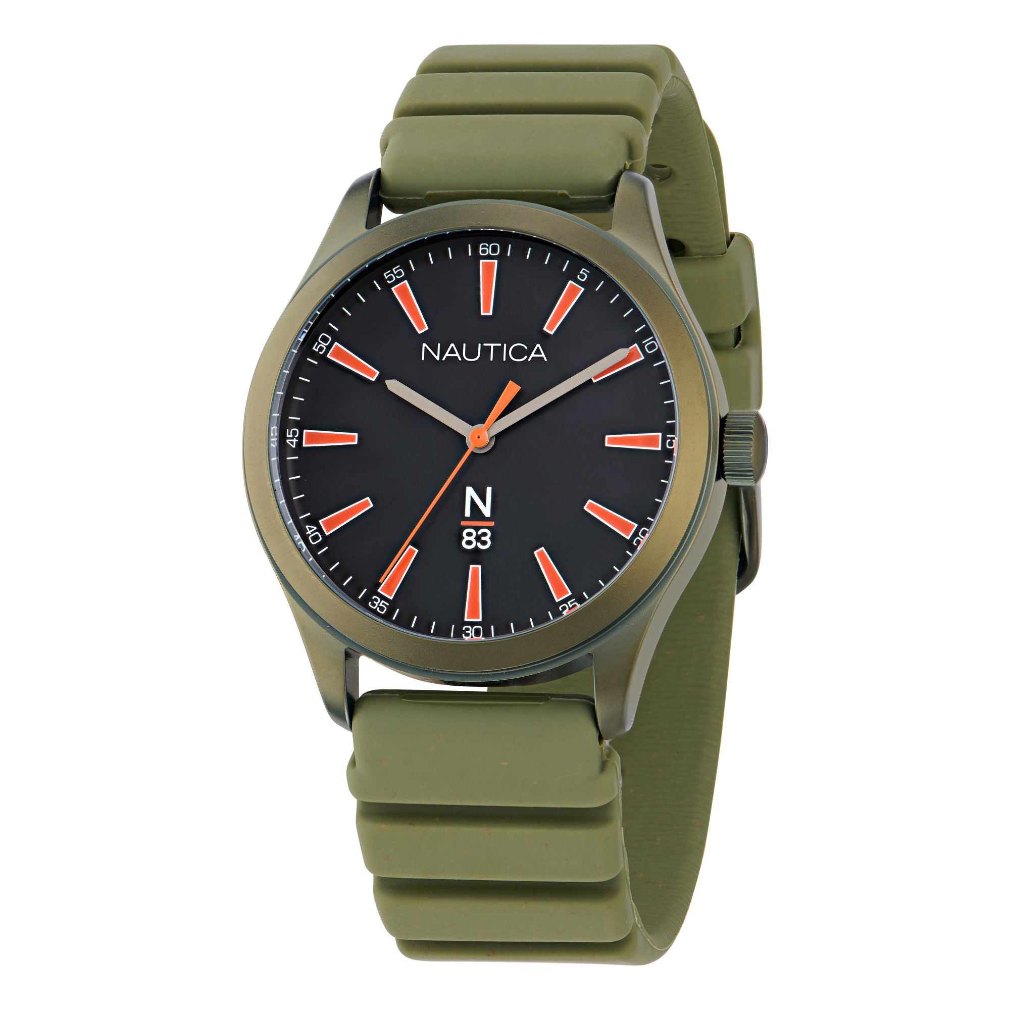 Nautica Hannay Bay Black Round Dial Quartz Analog Unisex Watch