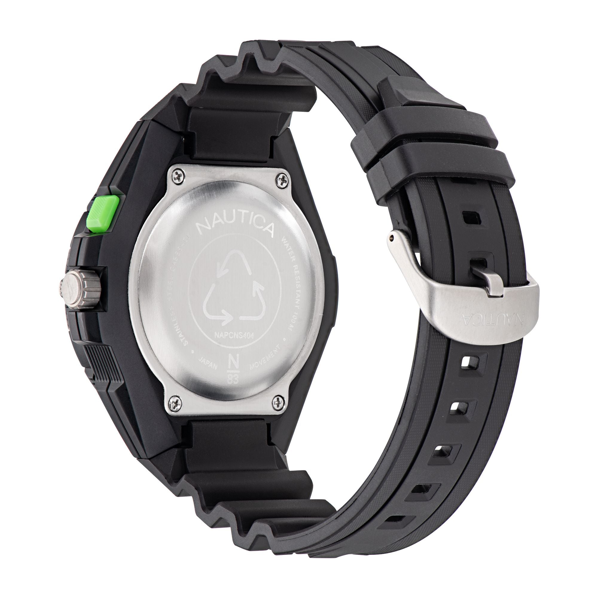 Nautica Coronado Bay Black Round Dial Quartz Analog Men Watch Watch Nautica