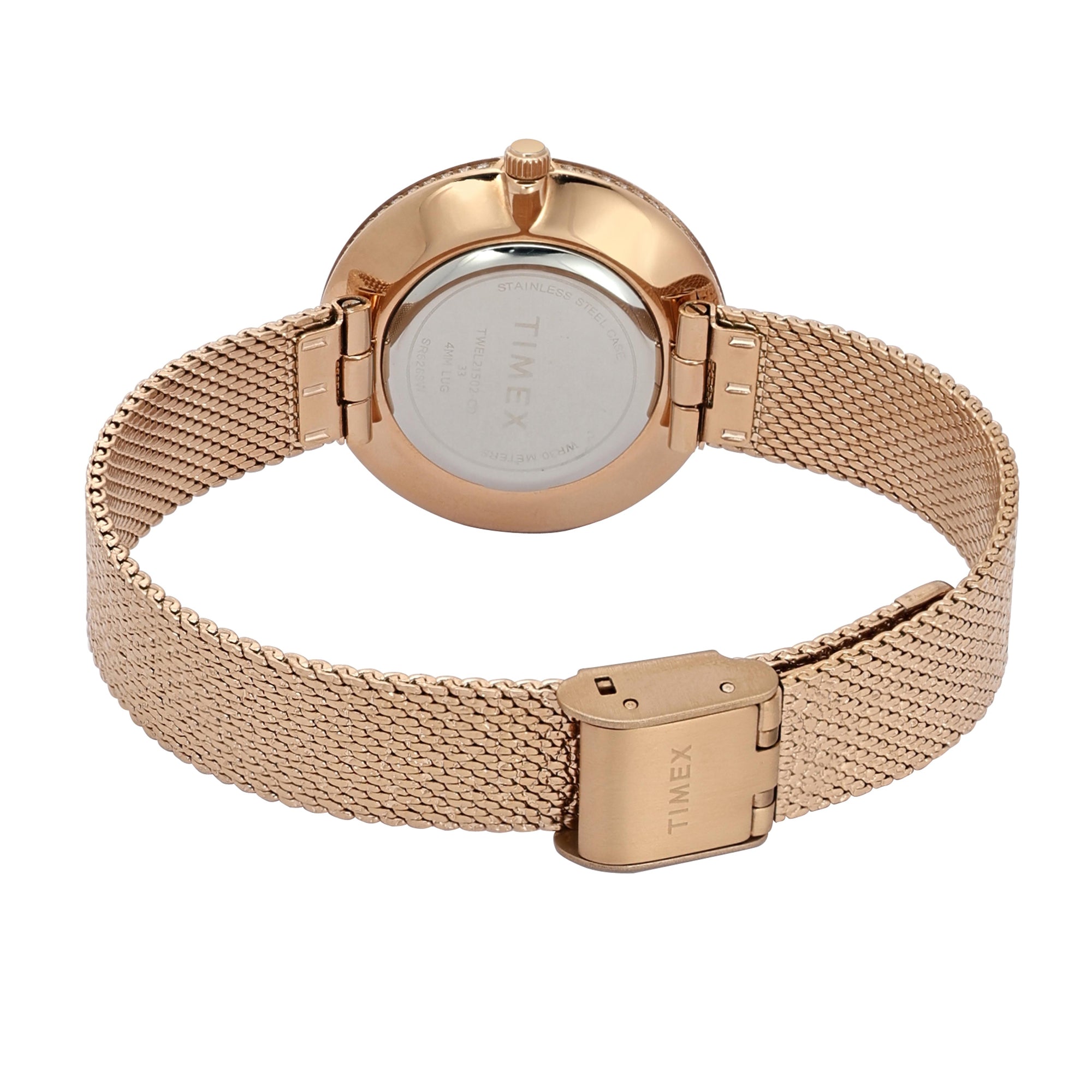 Timex White Round Dial Quartz Analog Women Watch