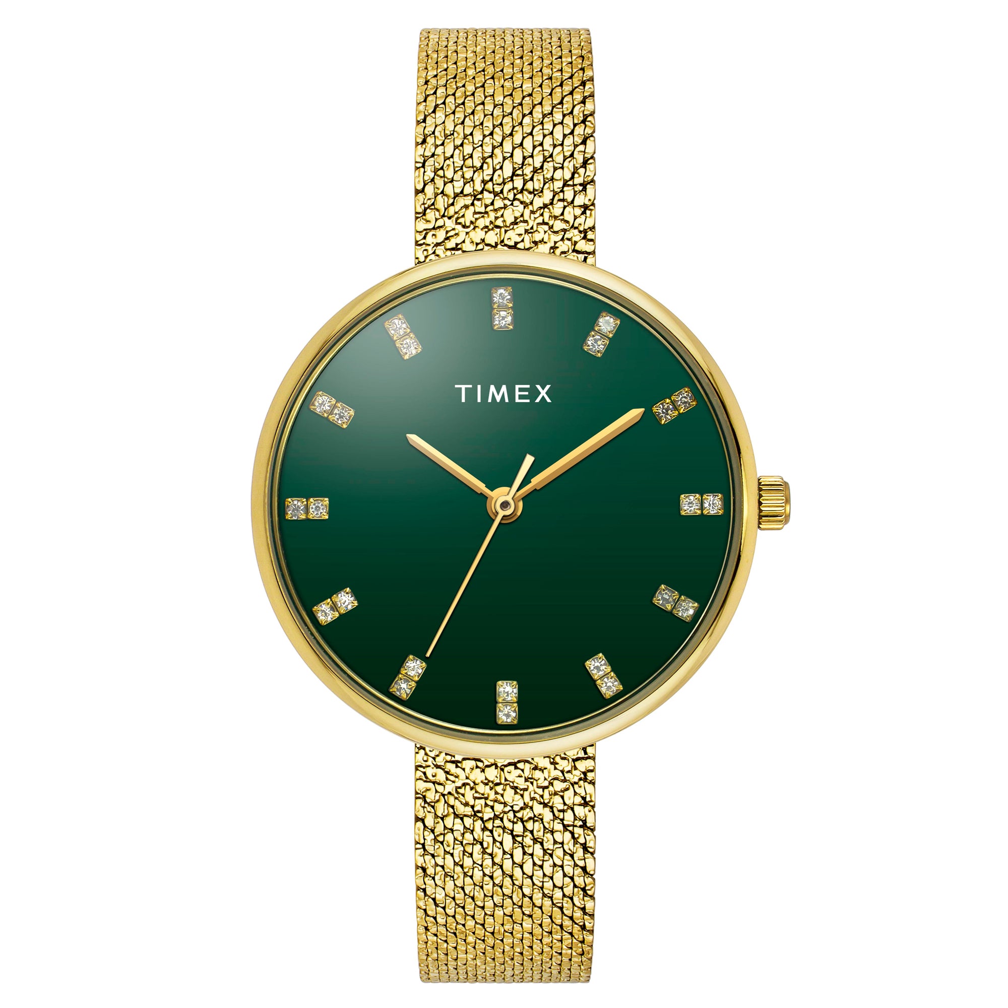 Timex TWEL21501 Green Women 32 mm Round Watch