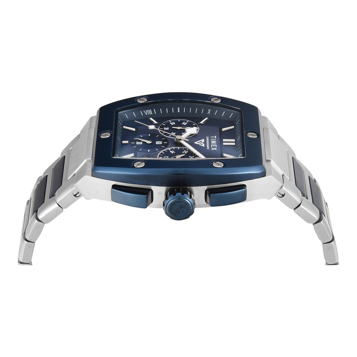 Timex Rectangular Timex Vector Rectangle 21mm Blue Dial Analog Men Watch - TWEG26202 ...