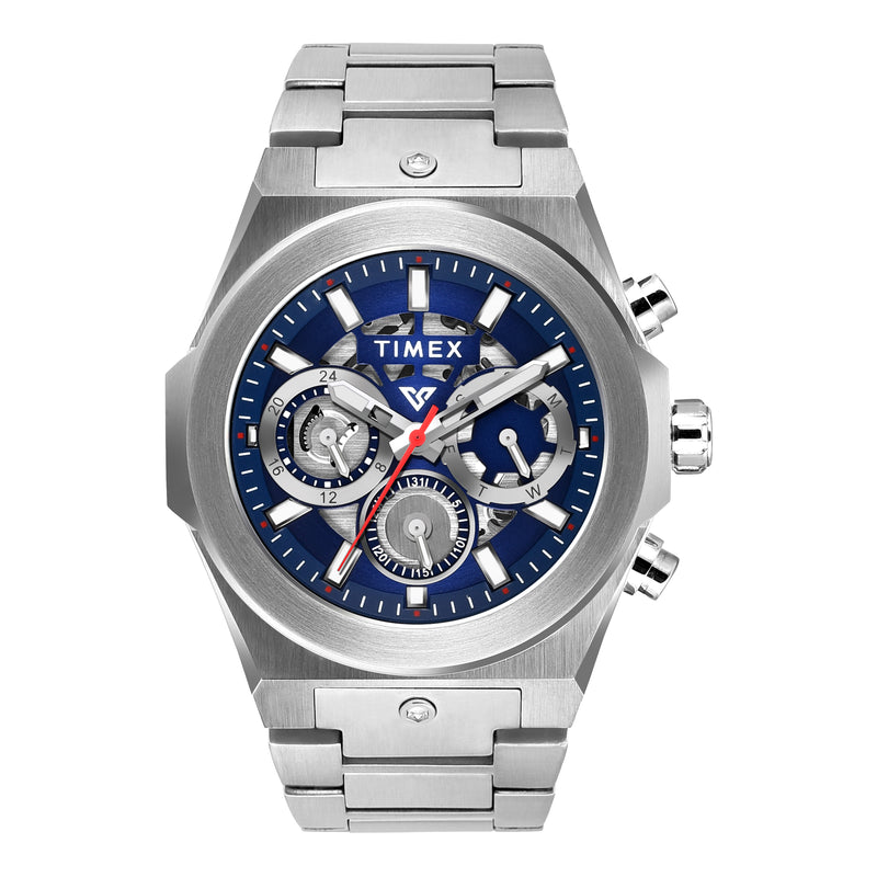Timex Vector Round 47mm Blue Dial Analog Men Watch - TWEG26100 Watch Timex