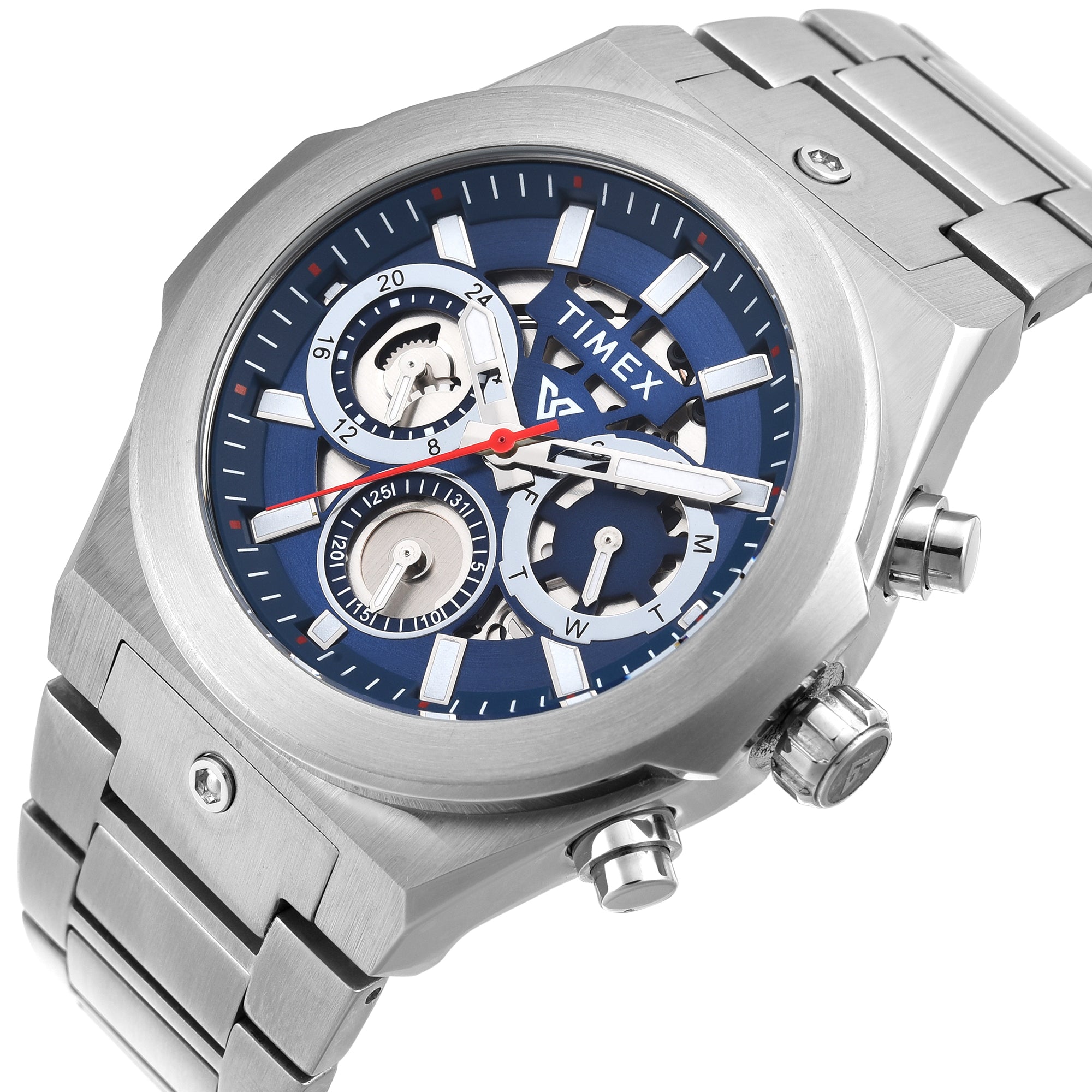 Timex Vector Round 47mm Blue Dial Analog Men Watch - TWEG26100 Watch Timex