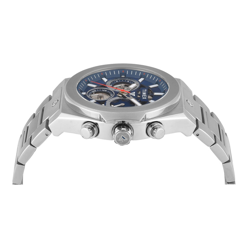 Timex Vector Round 47mm Blue Dial Analog Men Watch - TWEG26100 Watch Timex