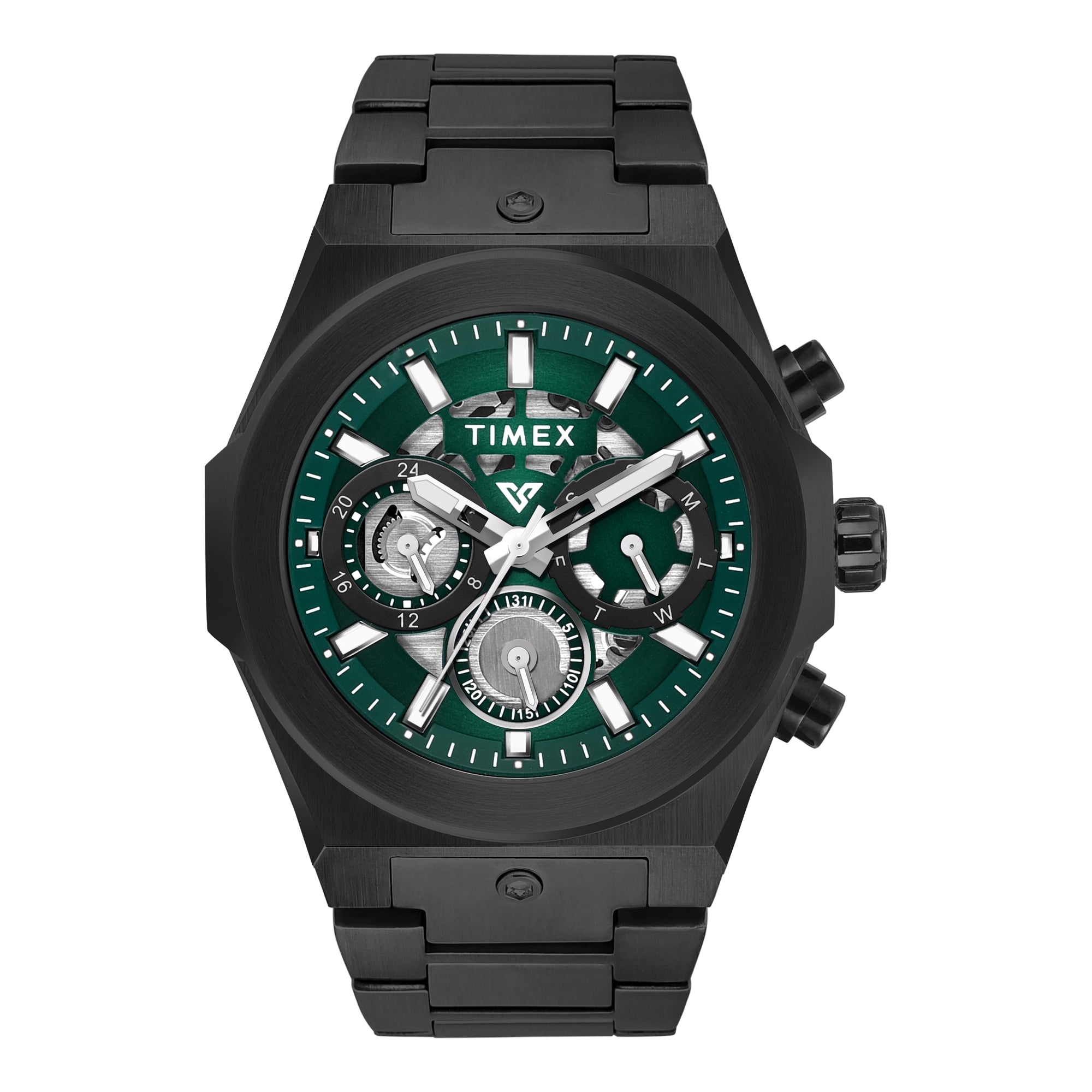 Timex Vector Round 21mm Green Dial Analog Men Watch - TWEG26102 Watch Timex