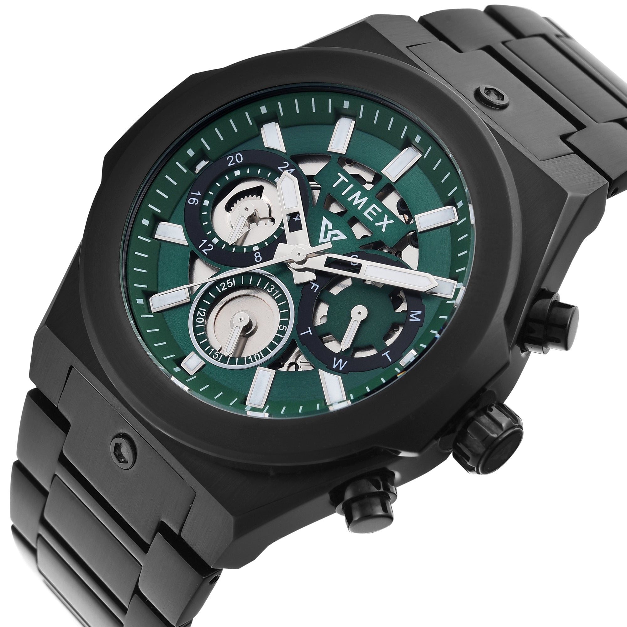 Timex Vector Round 21mm Green Dial Analog Men Watch - TWEG26102 Watch Timex