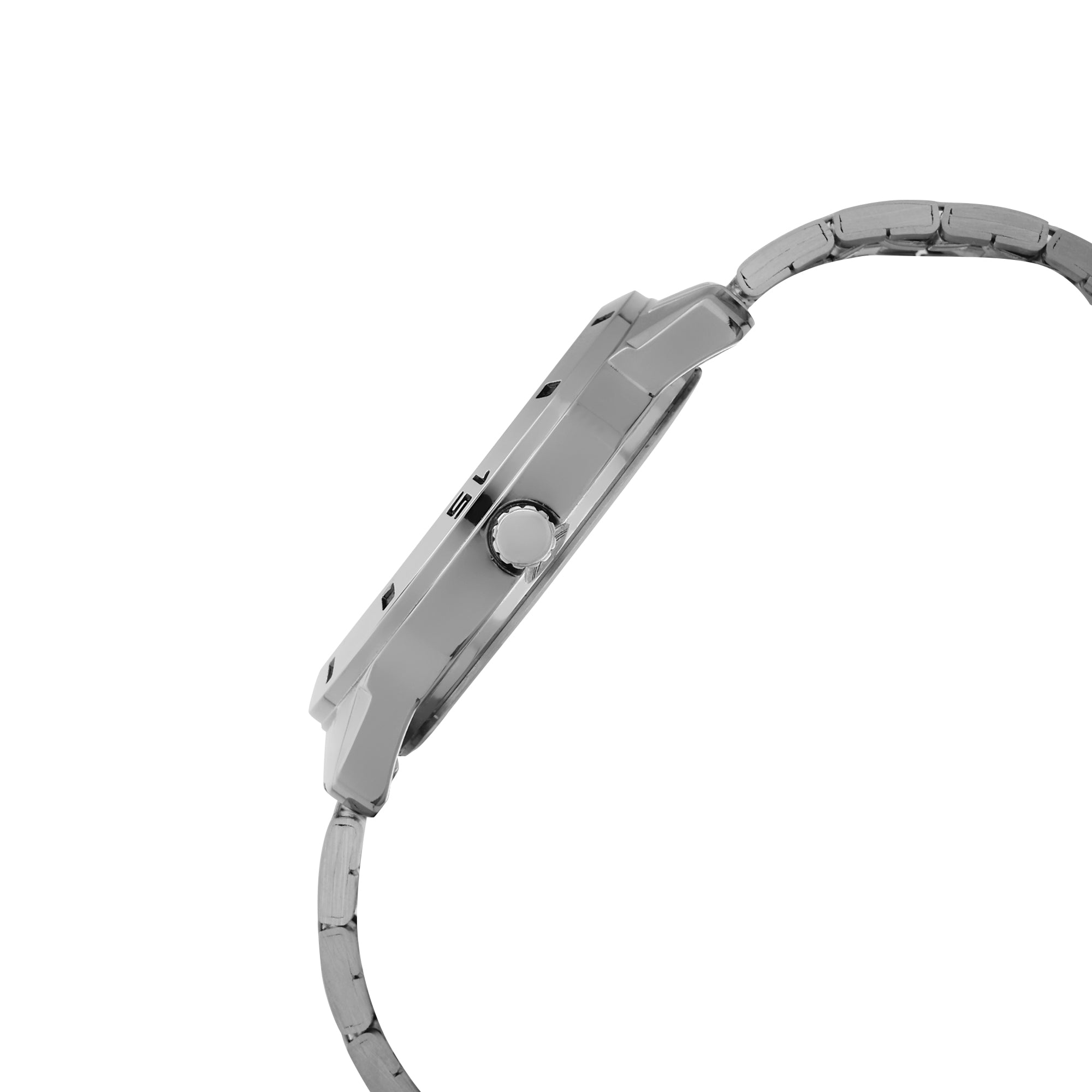 United Colors Of Benetton Silver Round Dial Quartz Analog Men Watch