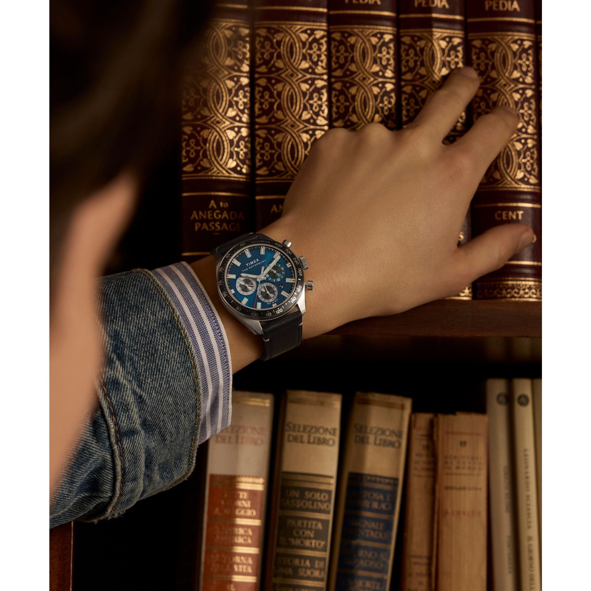 Timex Waterbury Traditional Blue Round Quartz Men Watch