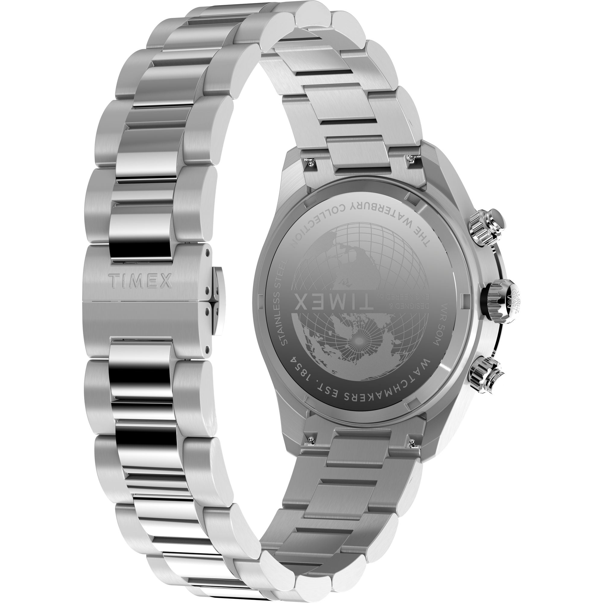 Timex Waterbury Heritage Silver Round Quartz Men Watch