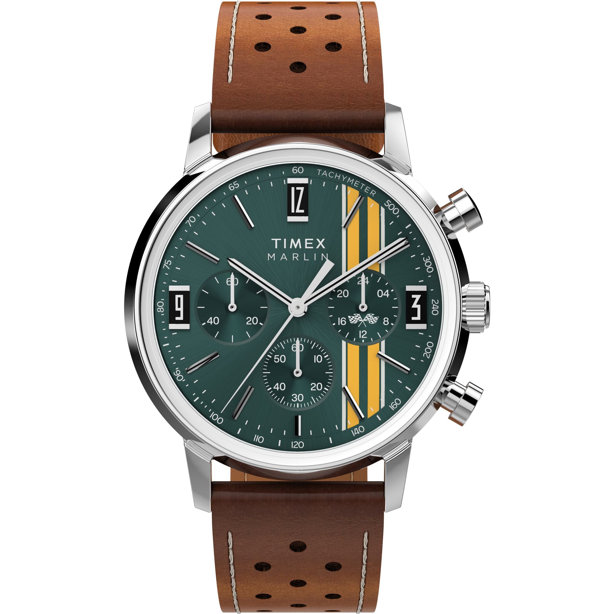 Timex Marlin Round 21mm Green Dial Analog Men Watch - TW2W99100IK