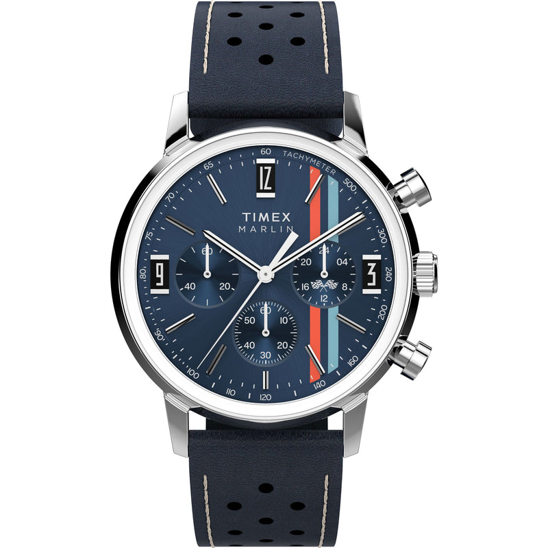Timex Marlin Round 21mm Blue Dial Analog Men Watch - TW2W99000IK Watch Timex