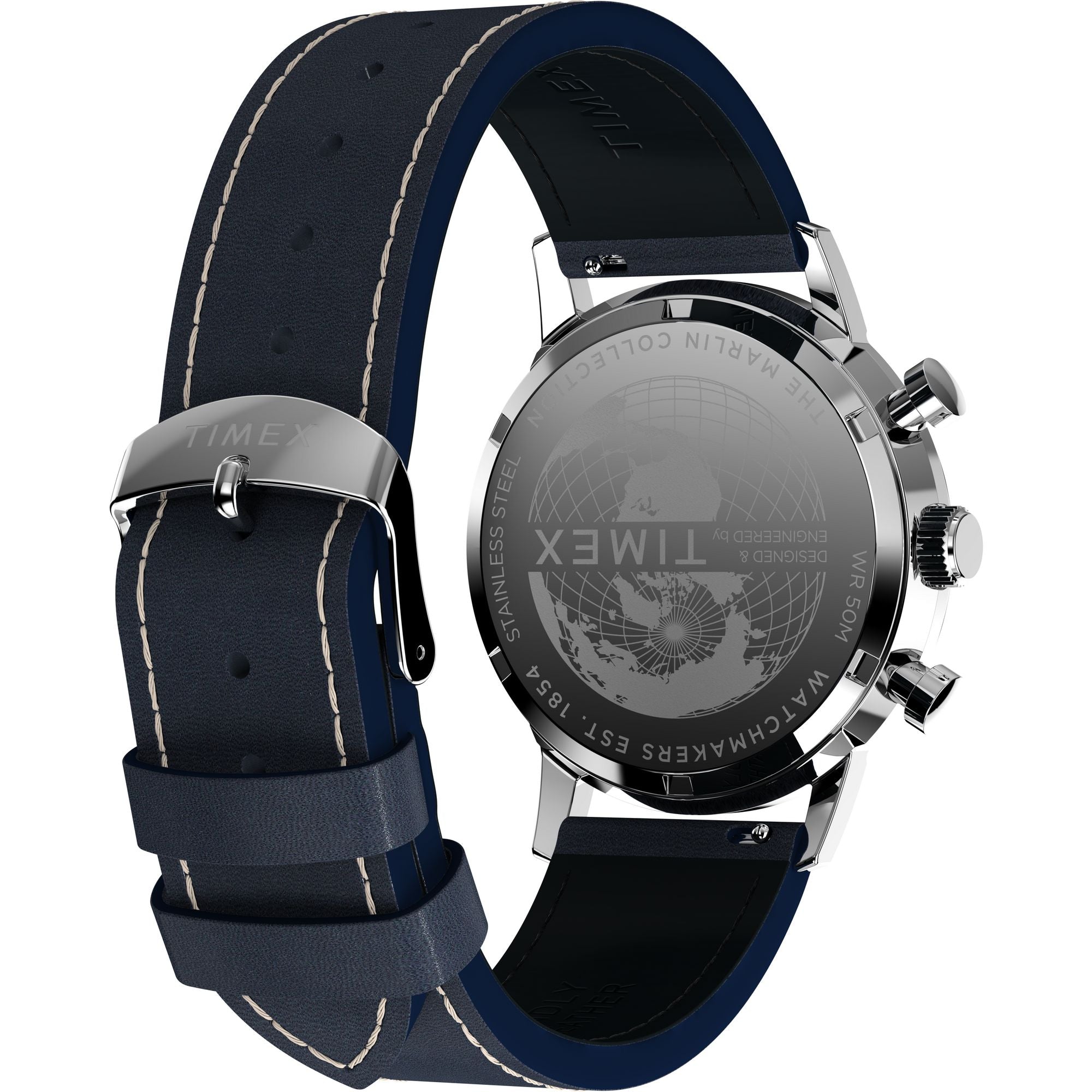 Timex Marlin Round 21mm Blue Dial Analog Men Watch - TW2W99000IK Watch Timex