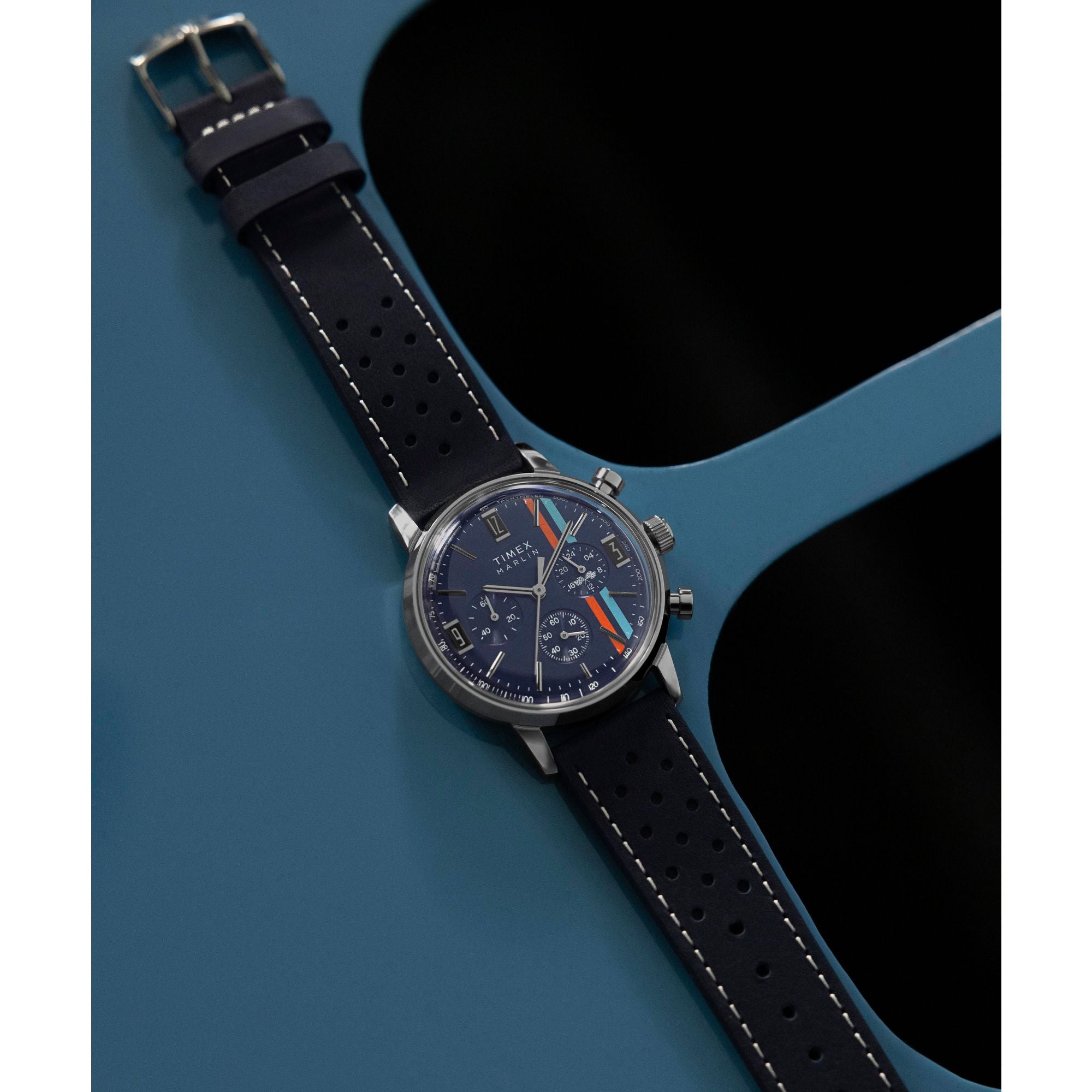 Timex Marlin Round 21mm Blue Dial Analog Men Watch - TW2W99000IK Watch Timex