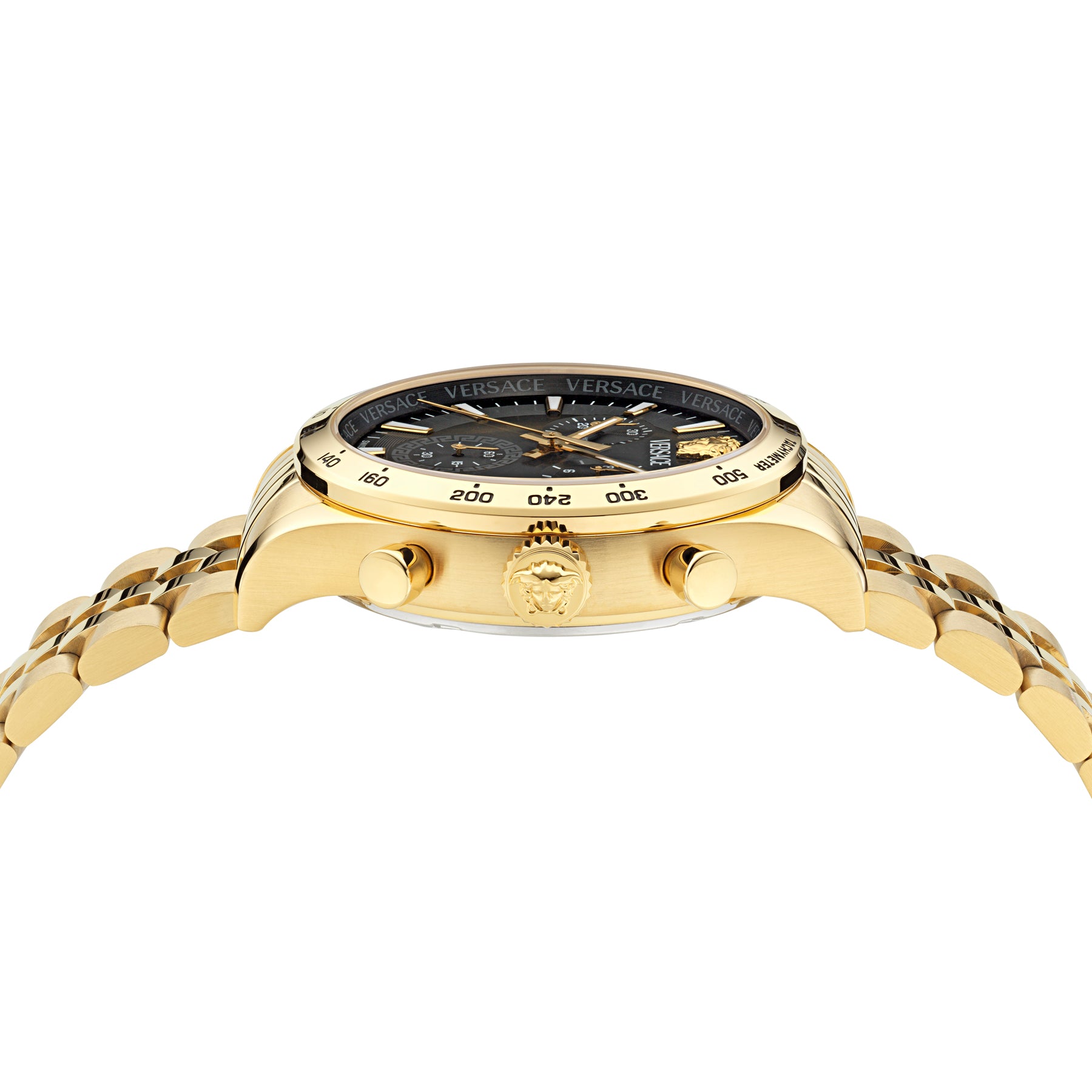 VERSACE Black Round Dial Analog Men's Watch - VECFA0524