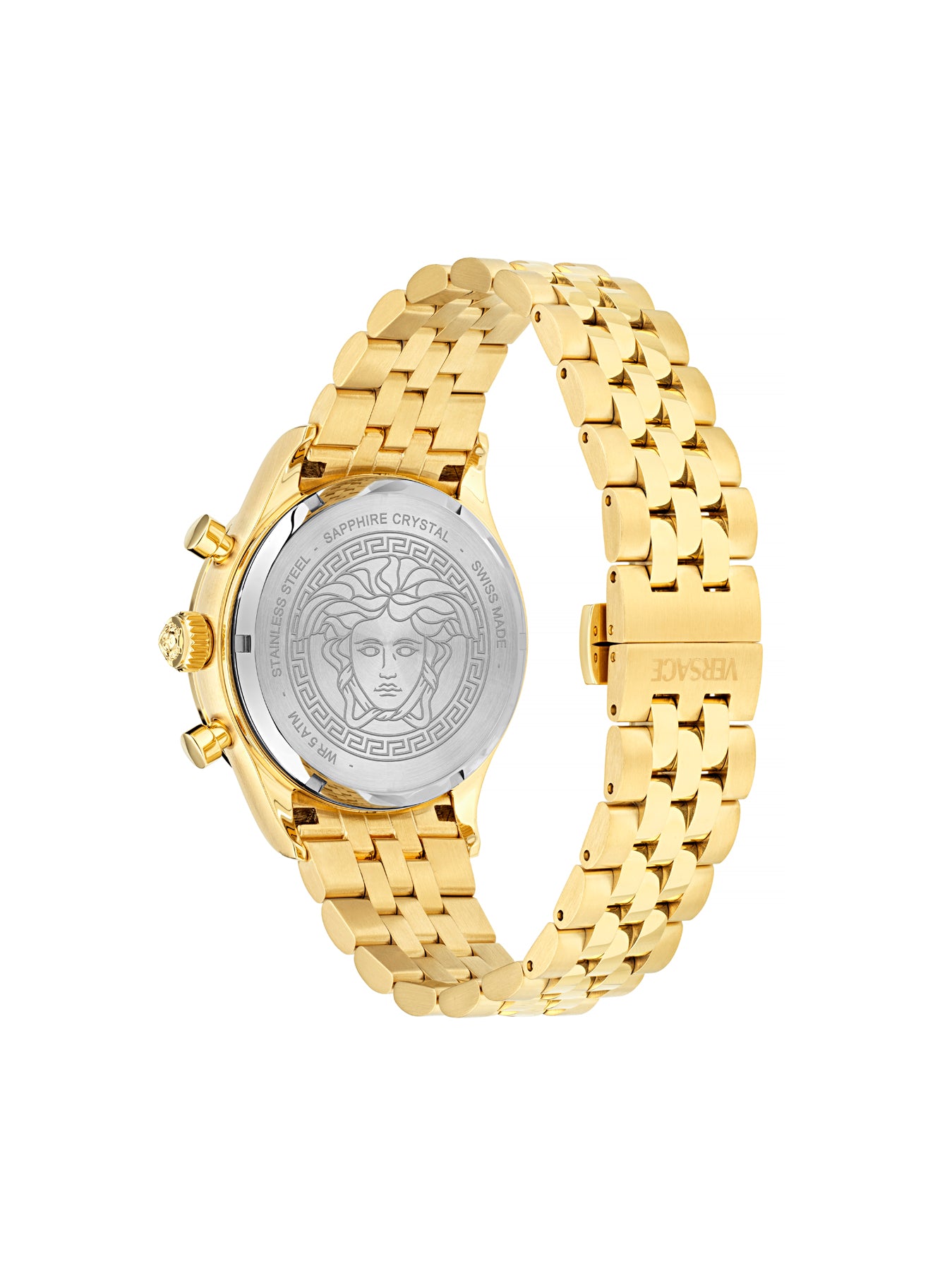 VERSACE Black Round Dial Analog Men's Watch - VECFA0524